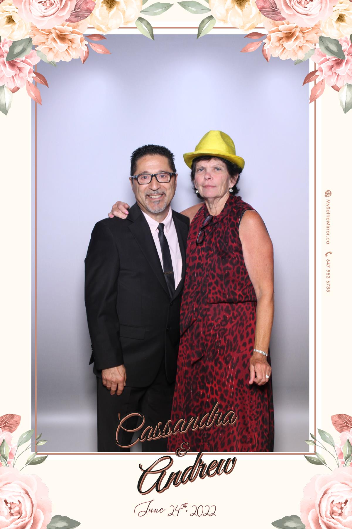 Cassandra & Andrew | View more photos from the event at gallery.myselfiemirror.ca/u/romanmyselfiemirrorca/Cassandra-Andrew