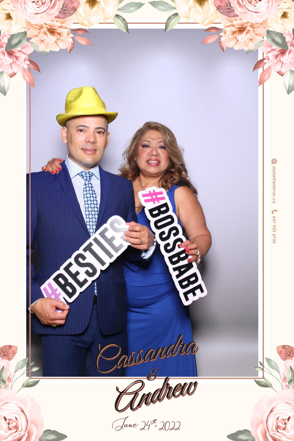 Cassandra & Andrew | View more photos from the event at gallery.myselfiemirror.ca/u/romanmyselfiemirrorca/Cassandra-Andrew