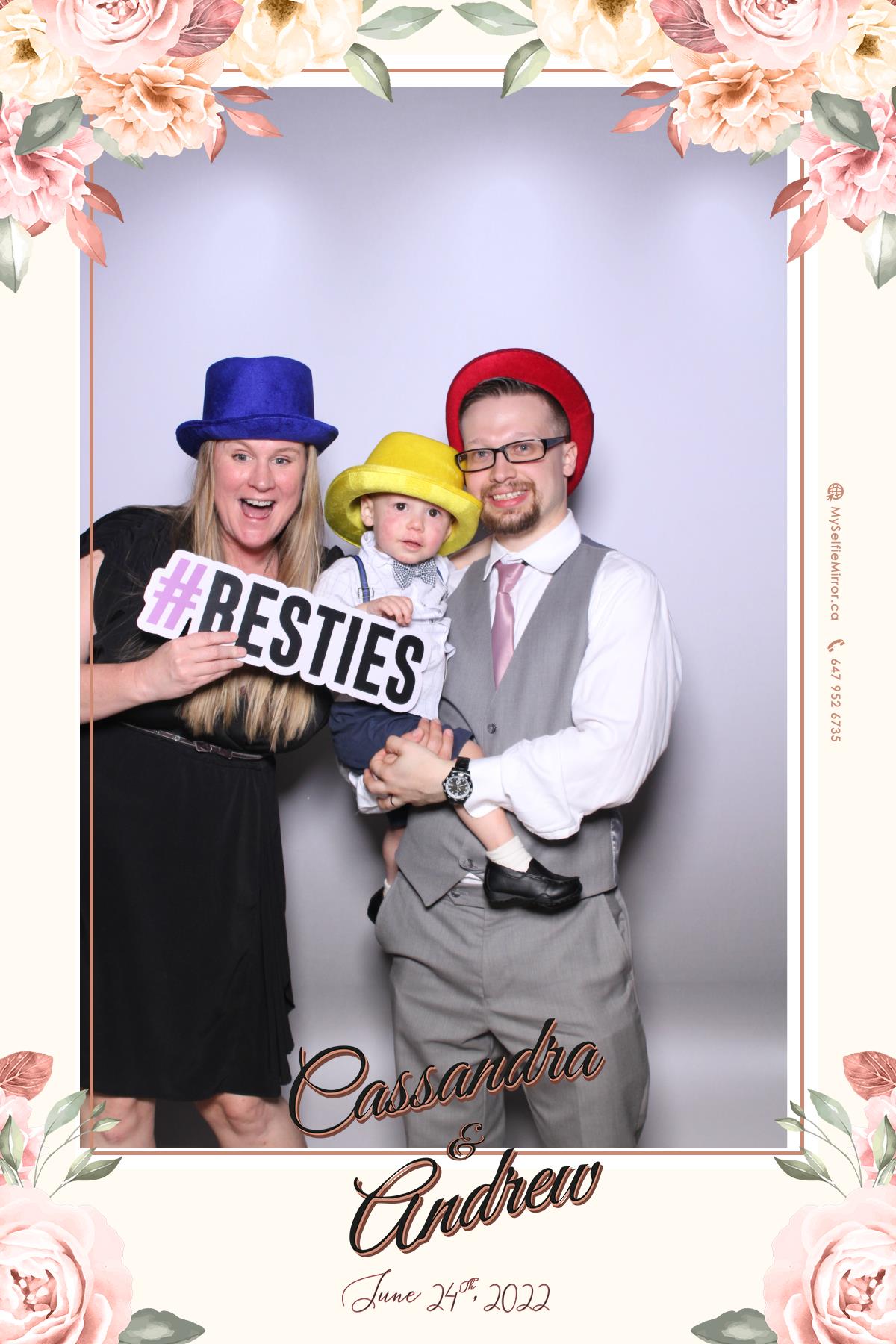 Cassandra & Andrew | View more photos from the event at gallery.myselfiemirror.ca/u/romanmyselfiemirrorca/Cassandra-Andrew