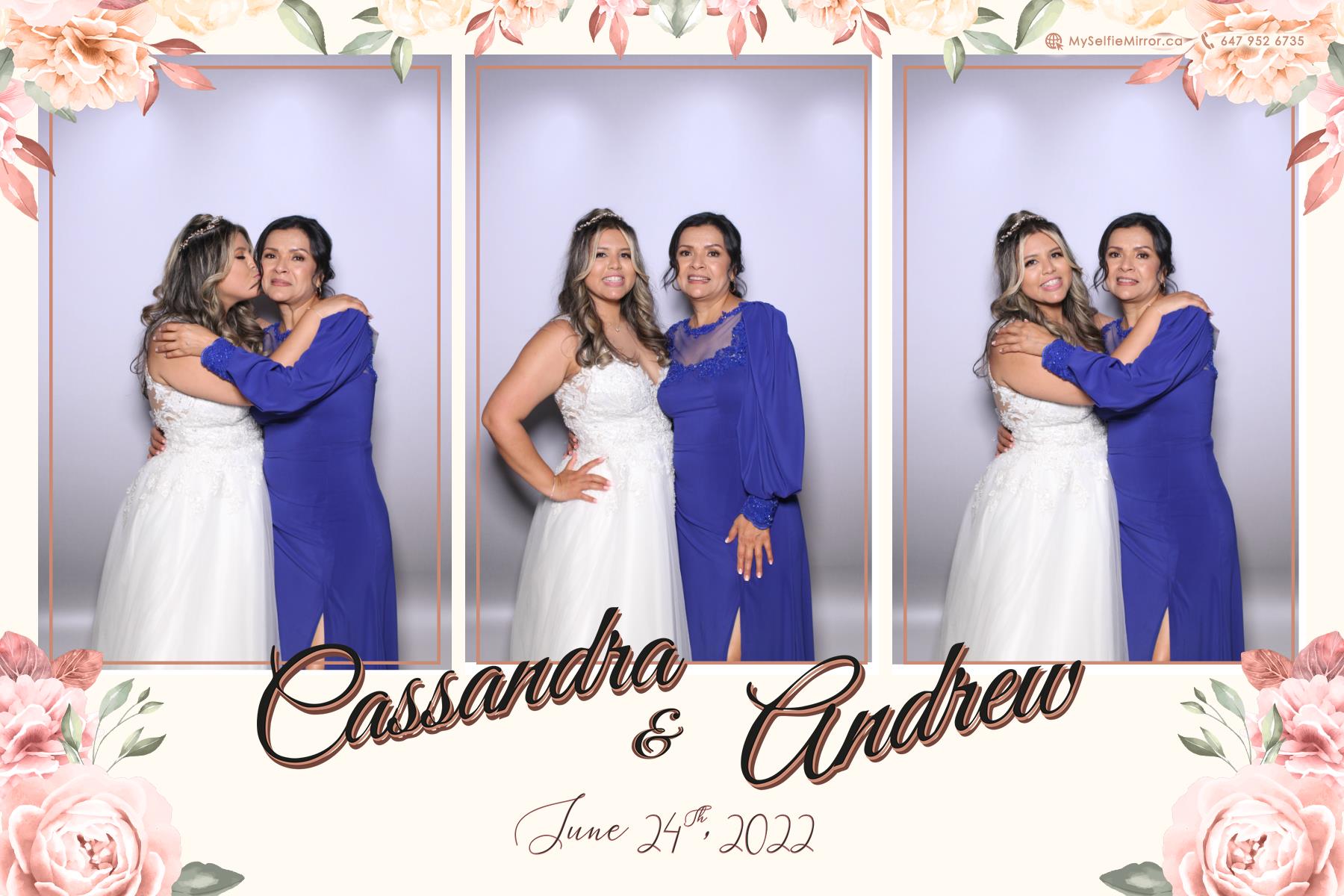 Cassandra & Andrew | View more photos from the event at gallery.myselfiemirror.ca/u/romanmyselfiemirrorca/Cassandra-Andrew