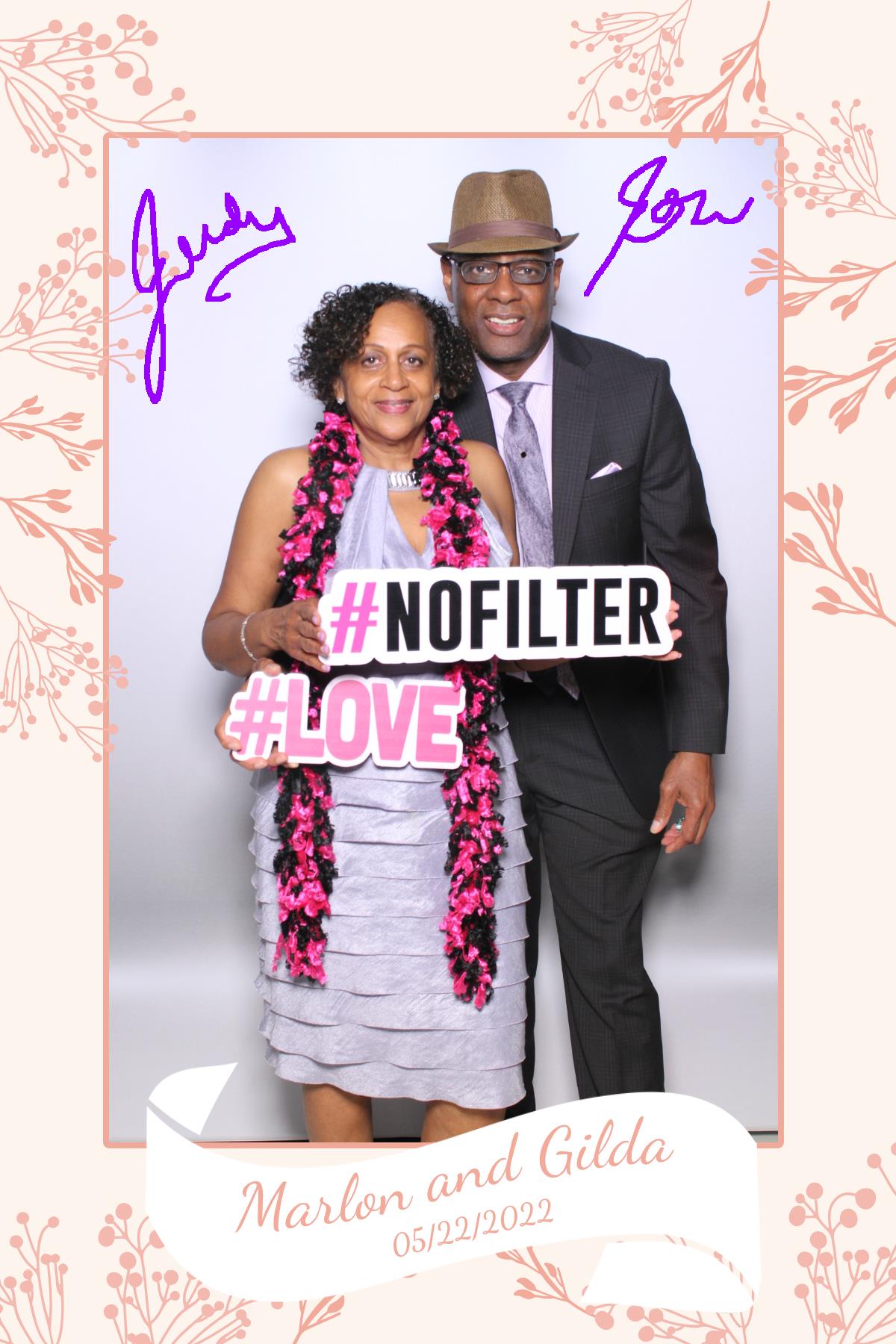 Gilda & Marlon | View more photos from the event at gallery.myselfiemirror.ca/u/romanmyselfiemirrorca/Gilda-Marlon