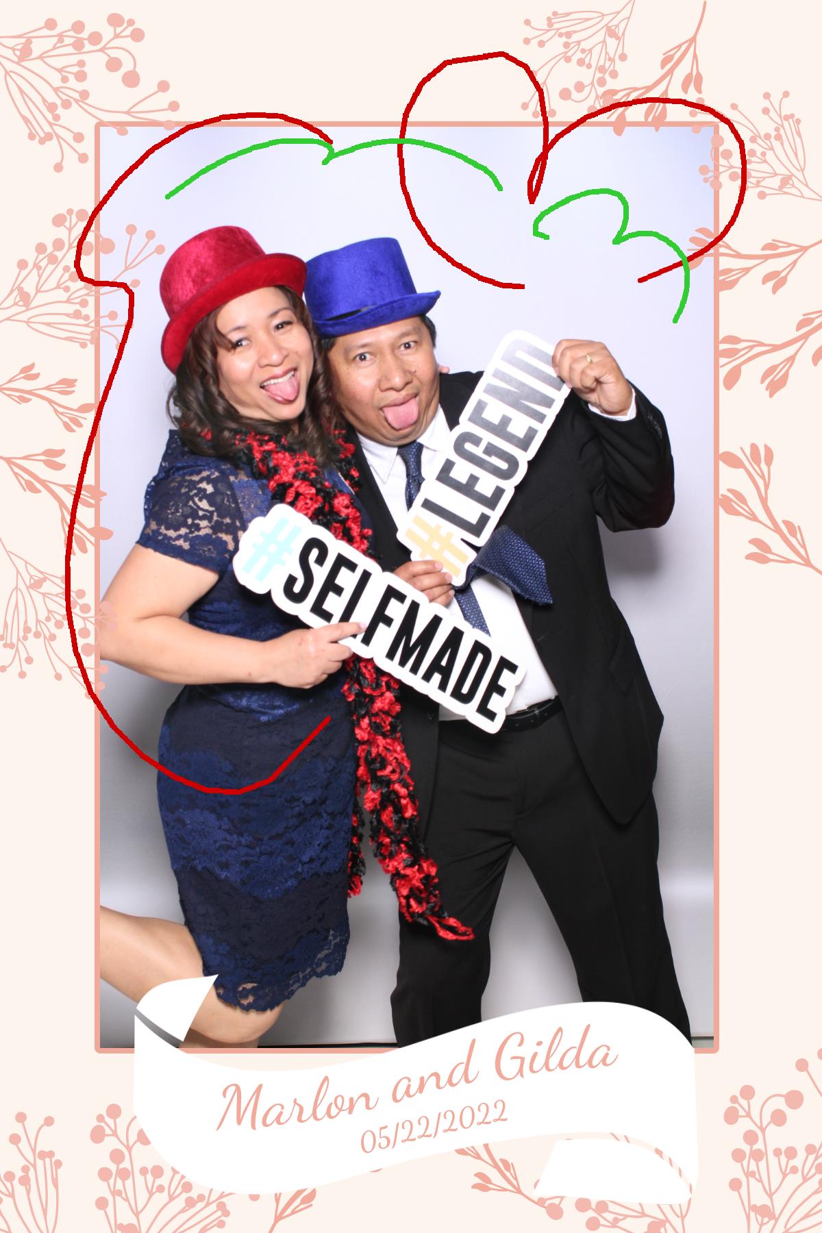 Gilda & Marlon | View more photos from the event at gallery.myselfiemirror.ca/u/romanmyselfiemirrorca/Gilda-Marlon