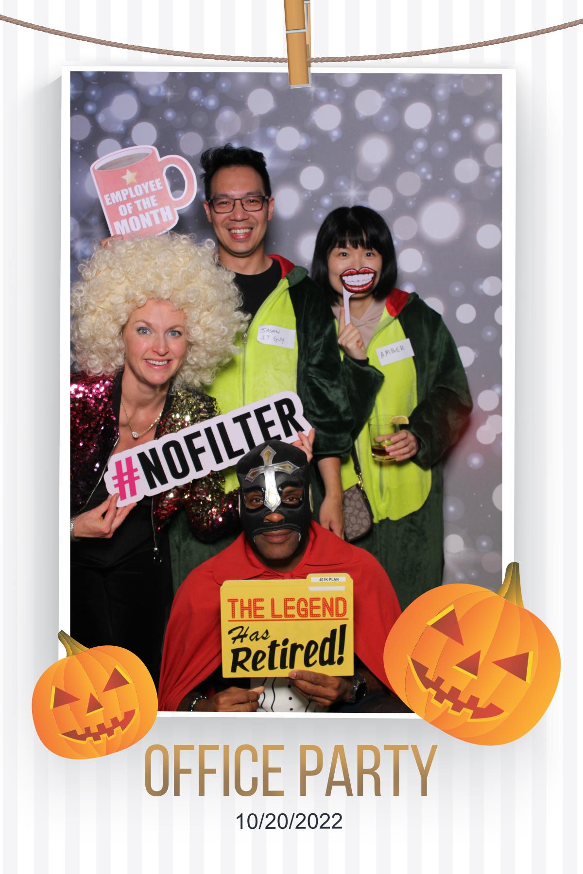 Halloween Office Party | View more photos from the event at gallery.myselfiemirror.ca/u/romanmyselfiemirrorca/Halloween-Office-Party