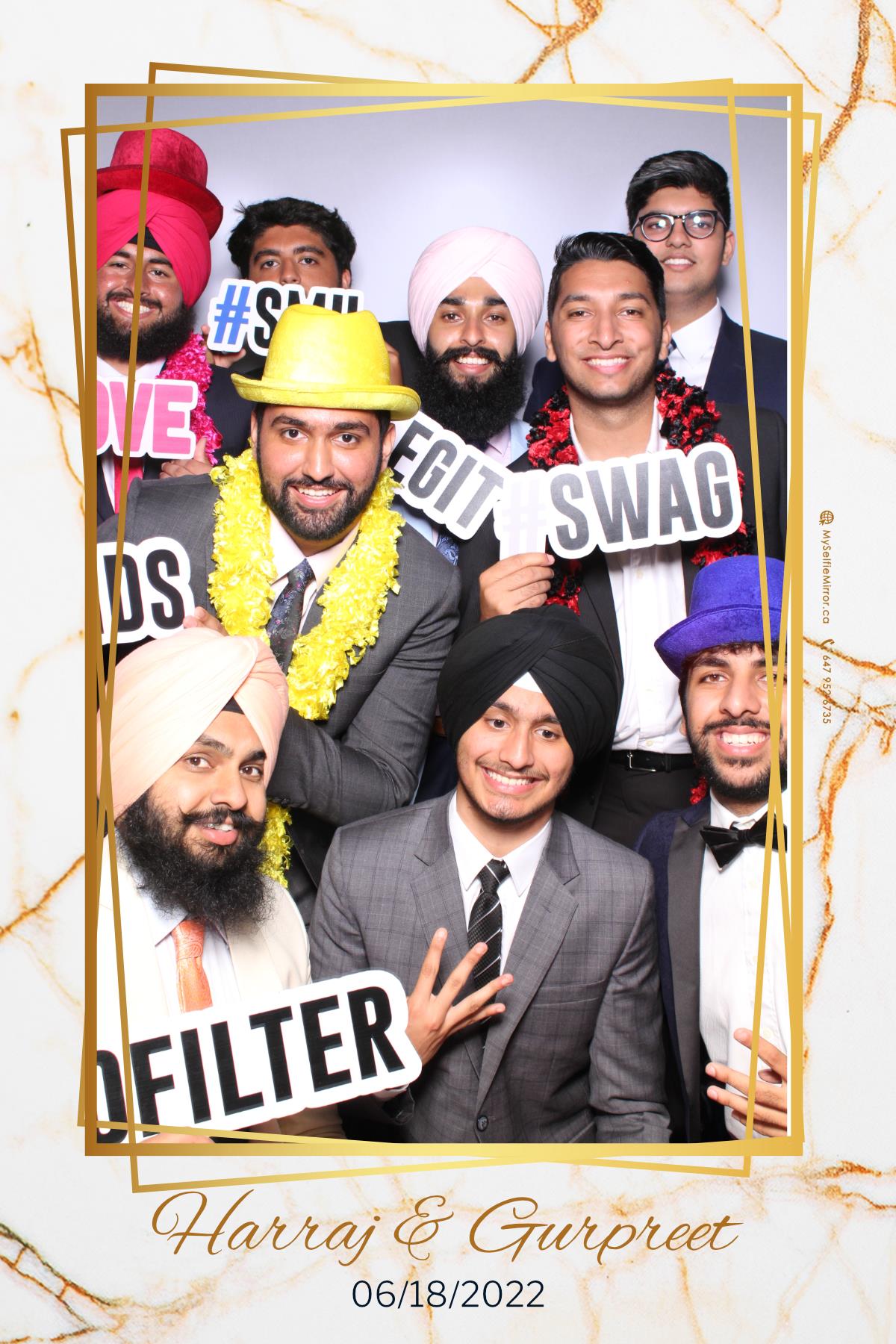 Harraj & Gurpreet | View more photos from the event at gallery.myselfiemirror.ca/u/romanmyselfiemirrorca/Harraj-Gurpreet