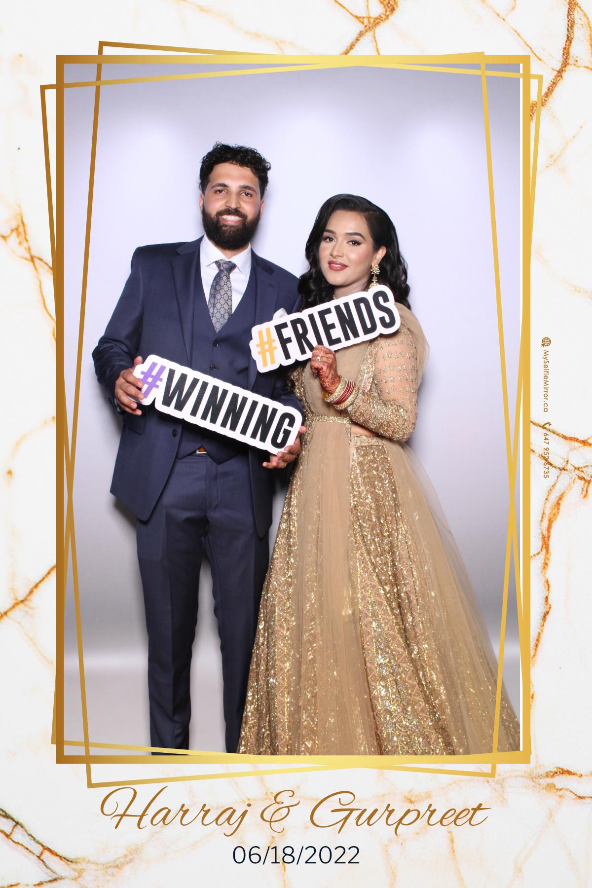 Harraj & Gurpreet | View more photos from the event at gallery.myselfiemirror.ca/u/romanmyselfiemirrorca/Harraj-Gurpreet