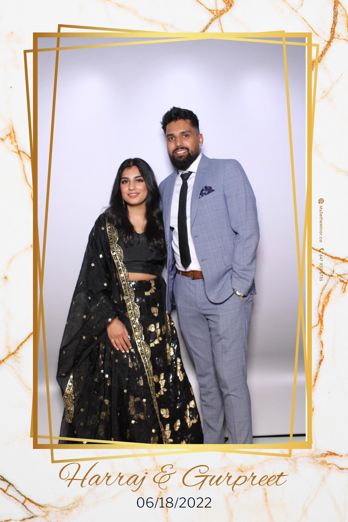 Harraj & Gurpreet | View more photos from the event at gallery.myselfiemirror.ca/u/romanmyselfiemirrorca/Harraj-Gurpreet