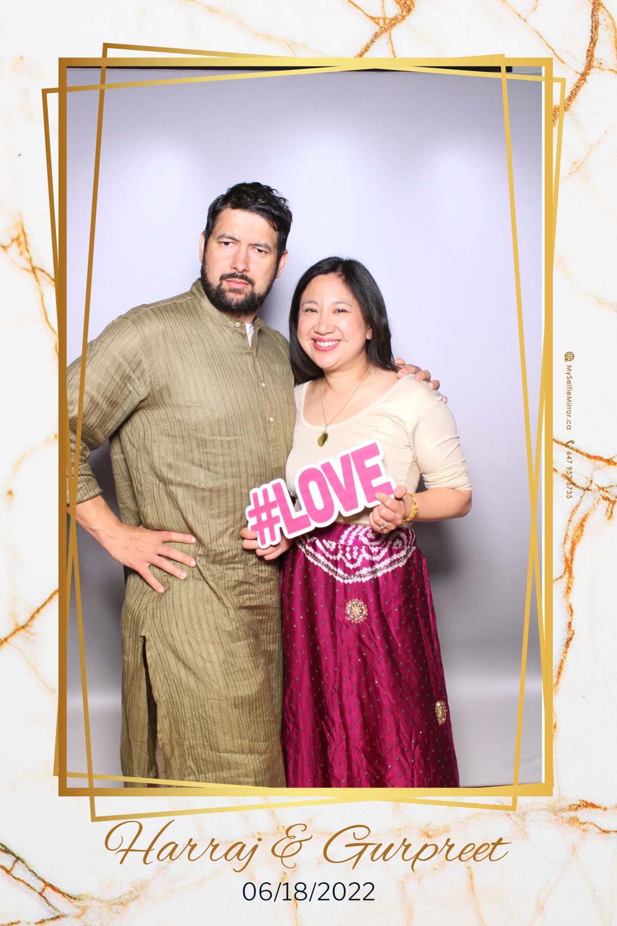 Harraj & Gurpreet | View more photos from the event at gallery.myselfiemirror.ca/u/romanmyselfiemirrorca/Harraj-Gurpreet