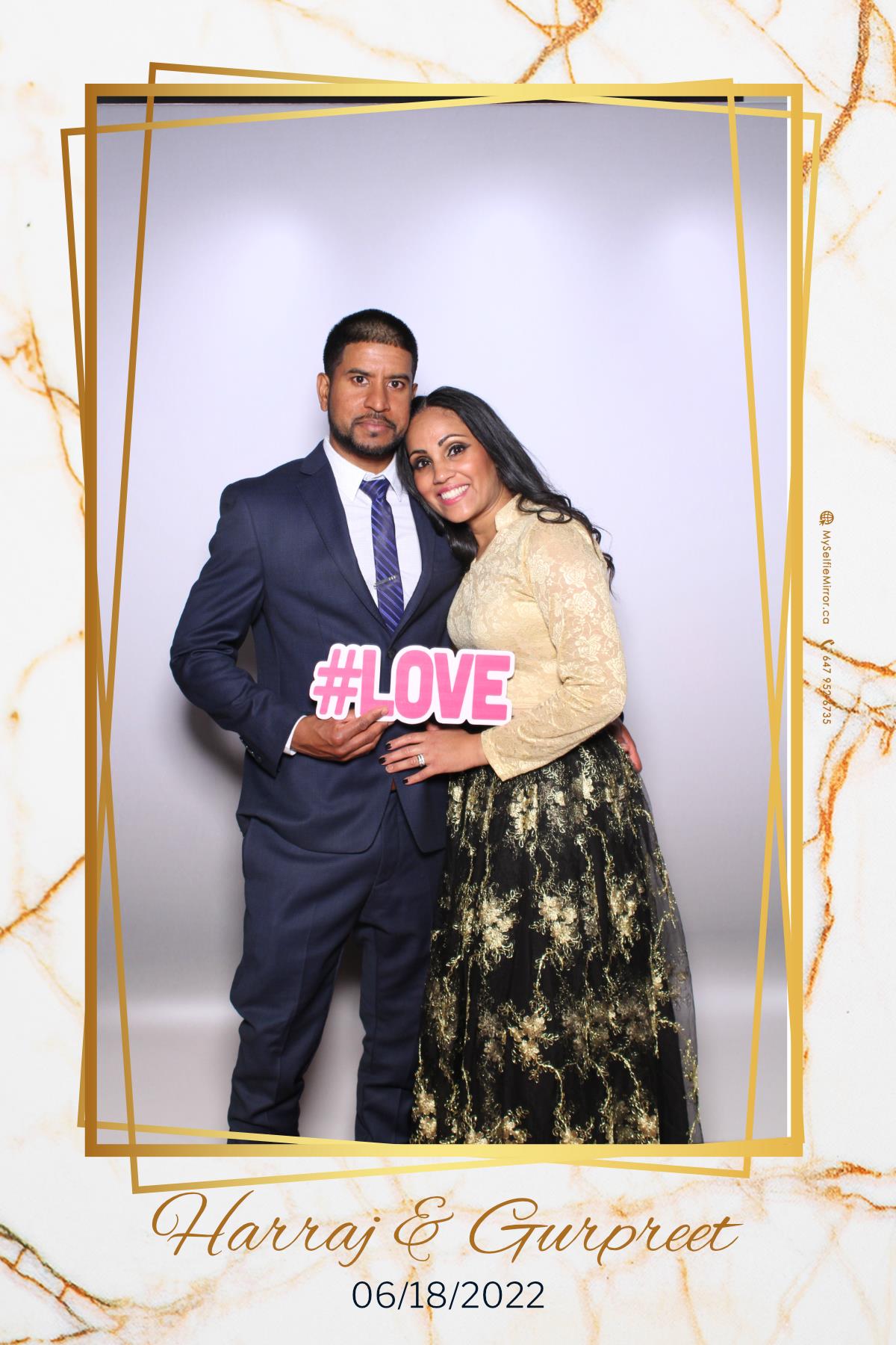 Harraj & Gurpreet | View more photos from the event at gallery.myselfiemirror.ca/u/romanmyselfiemirrorca/Harraj-Gurpreet