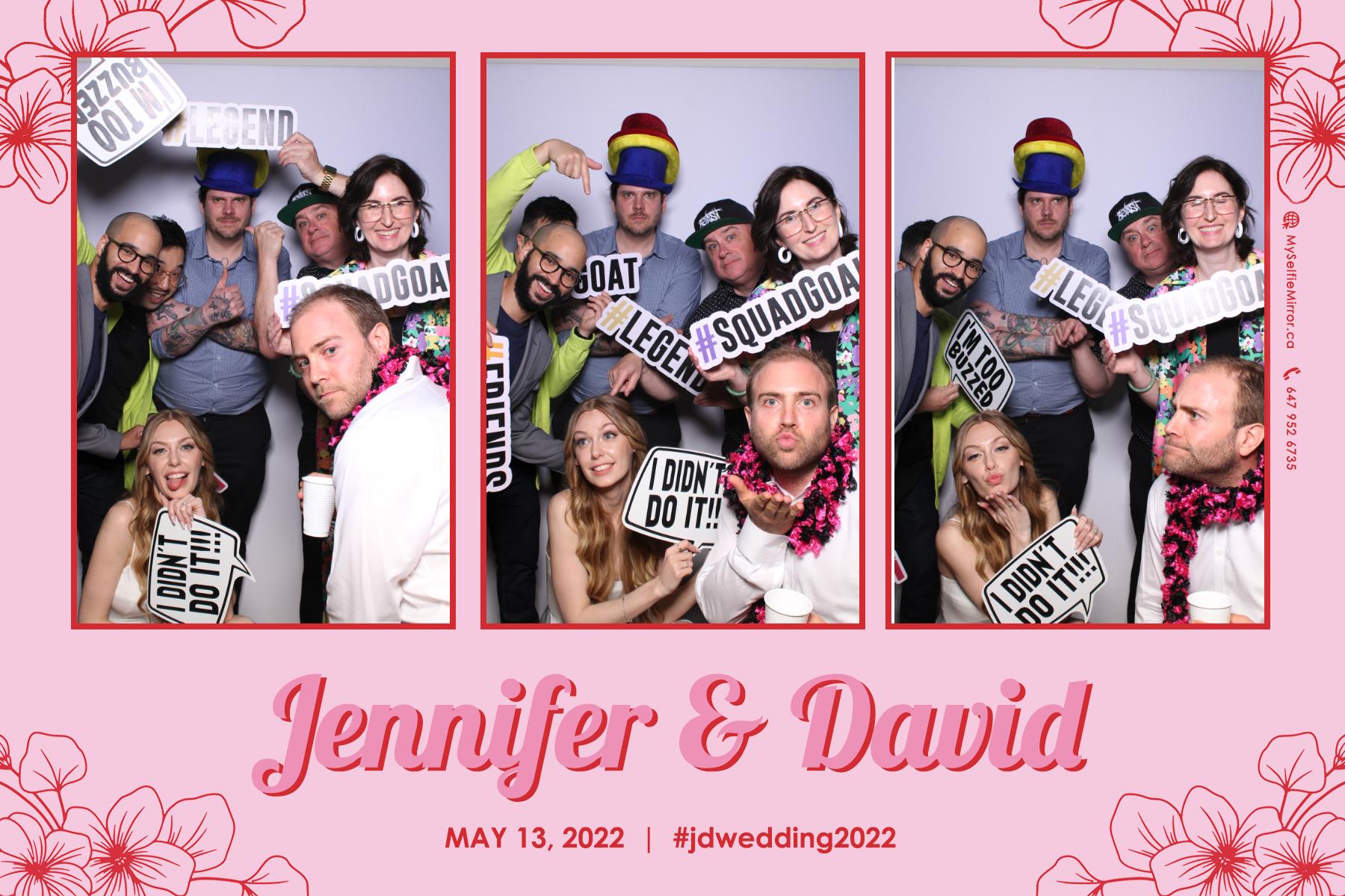 Jenn & David | View more photos from the event at gallery.myselfiemirror.ca/u/romanmyselfiemirrorca/Jenn-David