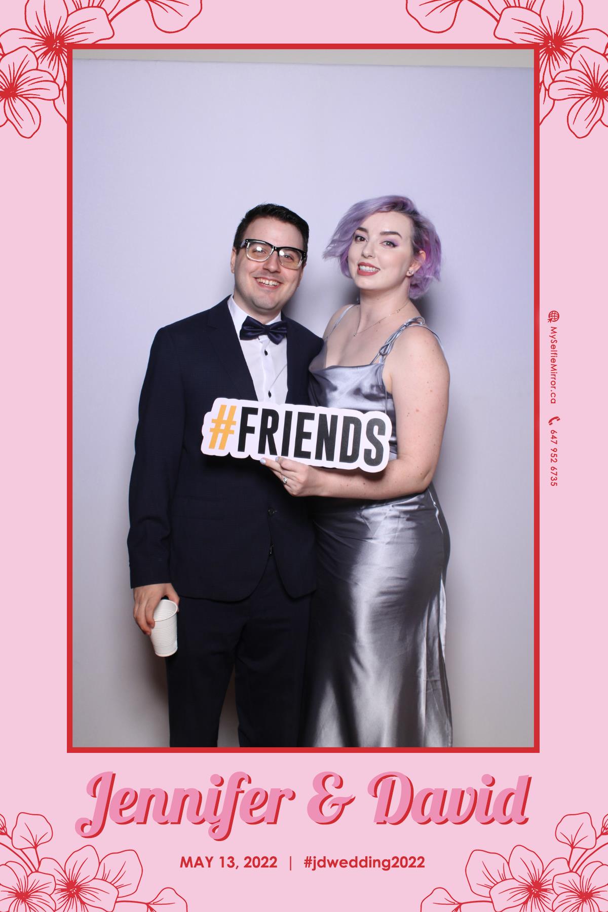 Jenn & David | View more photos from the event at gallery.myselfiemirror.ca/u/romanmyselfiemirrorca/Jenn-David