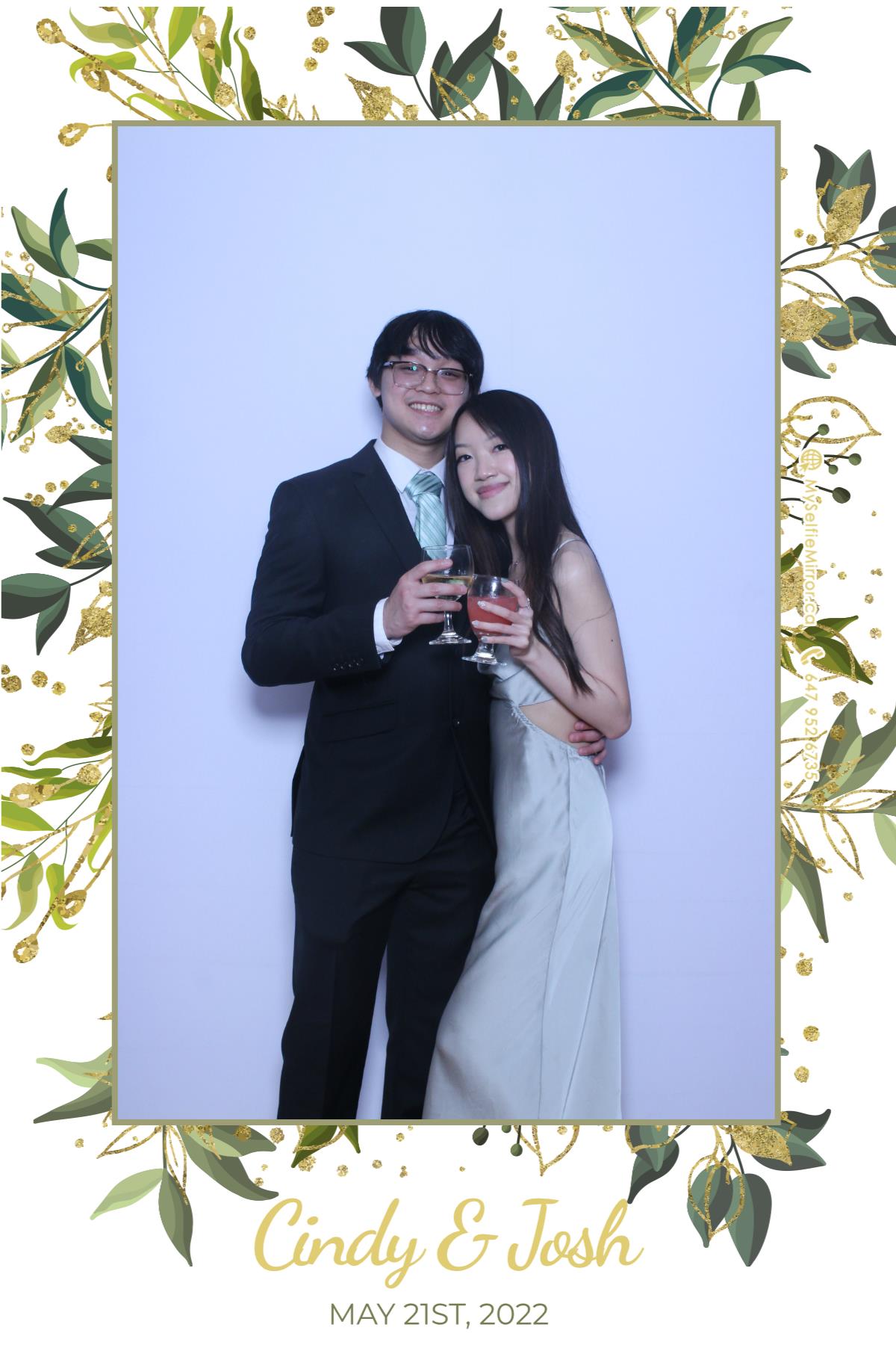 Josh & Cindy | View more photos from the event at gallery.myselfiemirror.ca/u/romanmyselfiemirrorca/Josh-Cindy