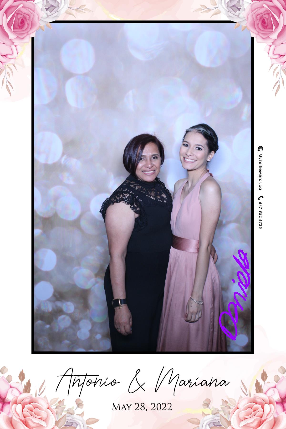 Mariana & Tony | View more photos from the event at gallery.myselfiemirror.ca/u/romanmyselfiemirrorca/Mariana-Tony