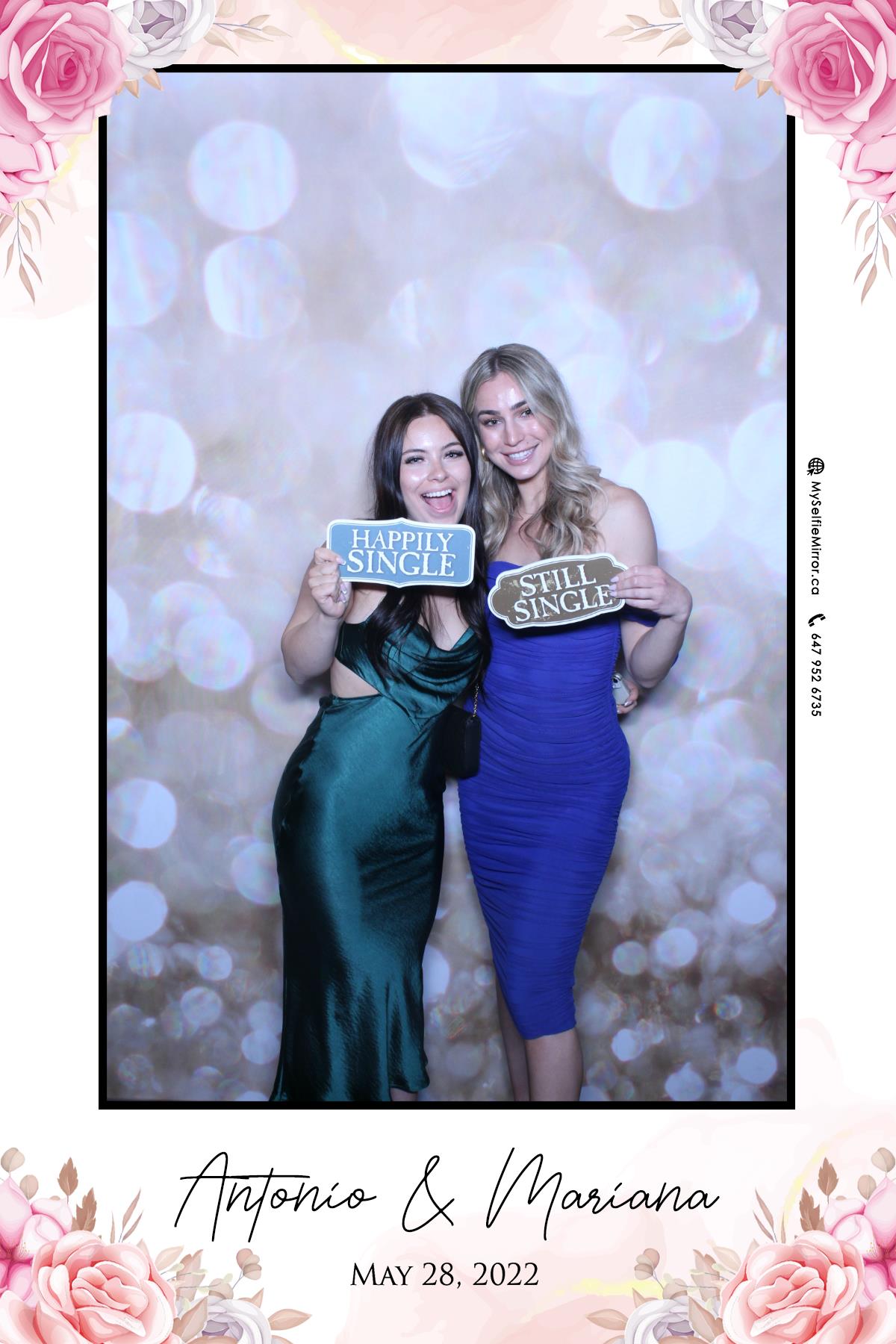 Mariana & Tony | View more photos from the event at gallery.myselfiemirror.ca/u/romanmyselfiemirrorca/Mariana-Tony