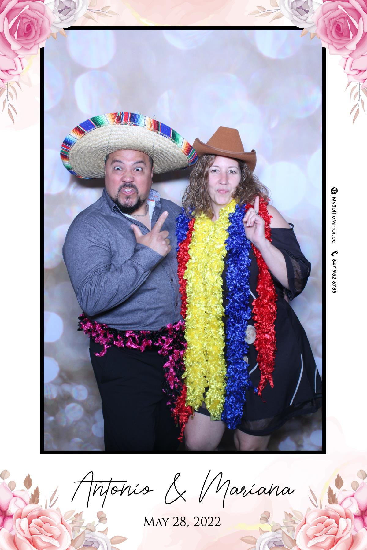 Mariana & Tony | View more photos from the event at gallery.myselfiemirror.ca/u/romanmyselfiemirrorca/Mariana-Tony