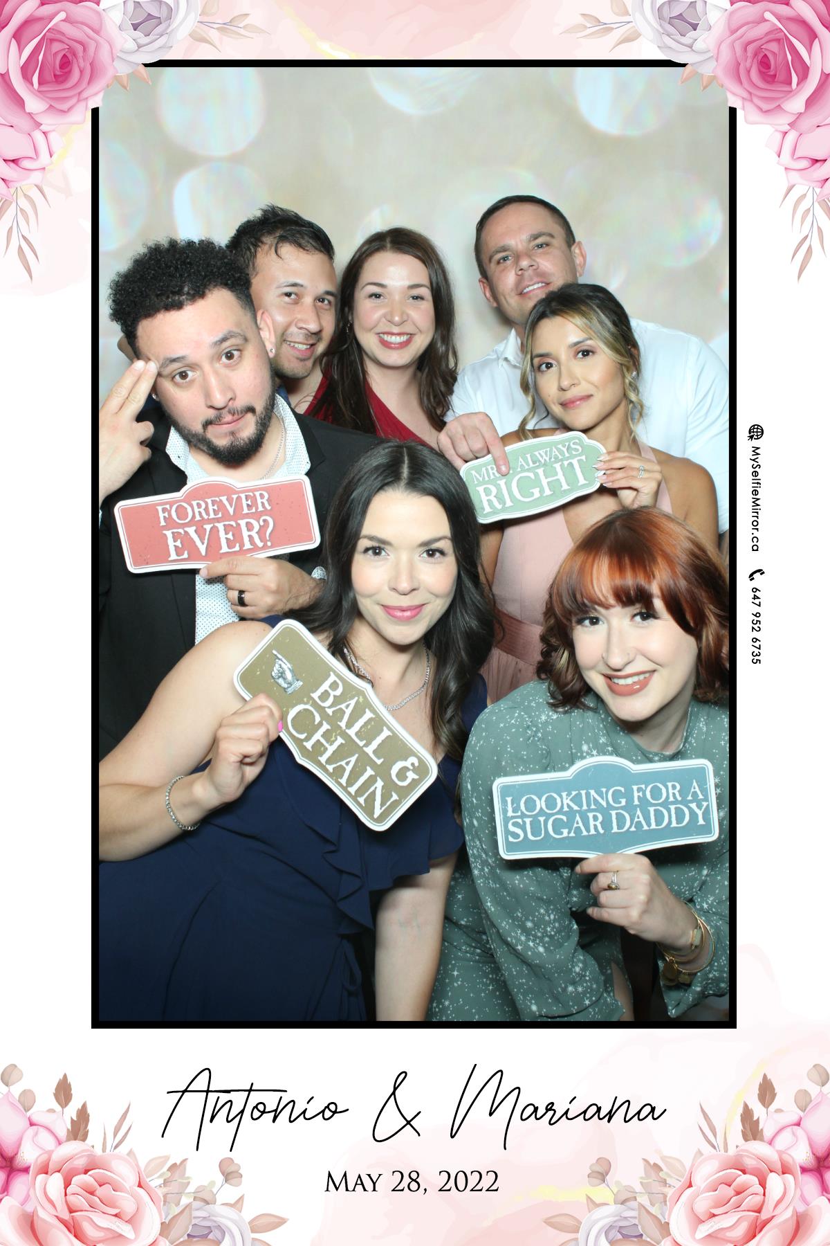 Mariana & Tony | View more photos from the event at gallery.myselfiemirror.ca/u/romanmyselfiemirrorca/Mariana-Tony