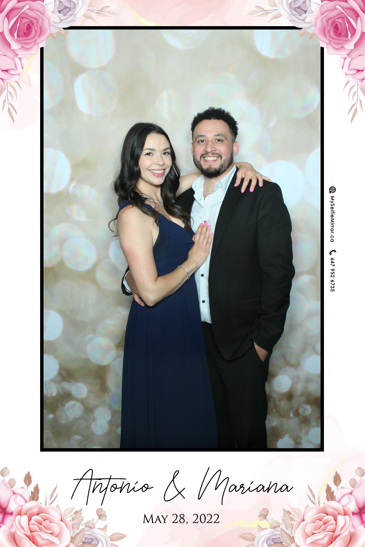 Mariana & Tony | View more photos from the event at gallery.myselfiemirror.ca/u/romanmyselfiemirrorca/Mariana-Tony