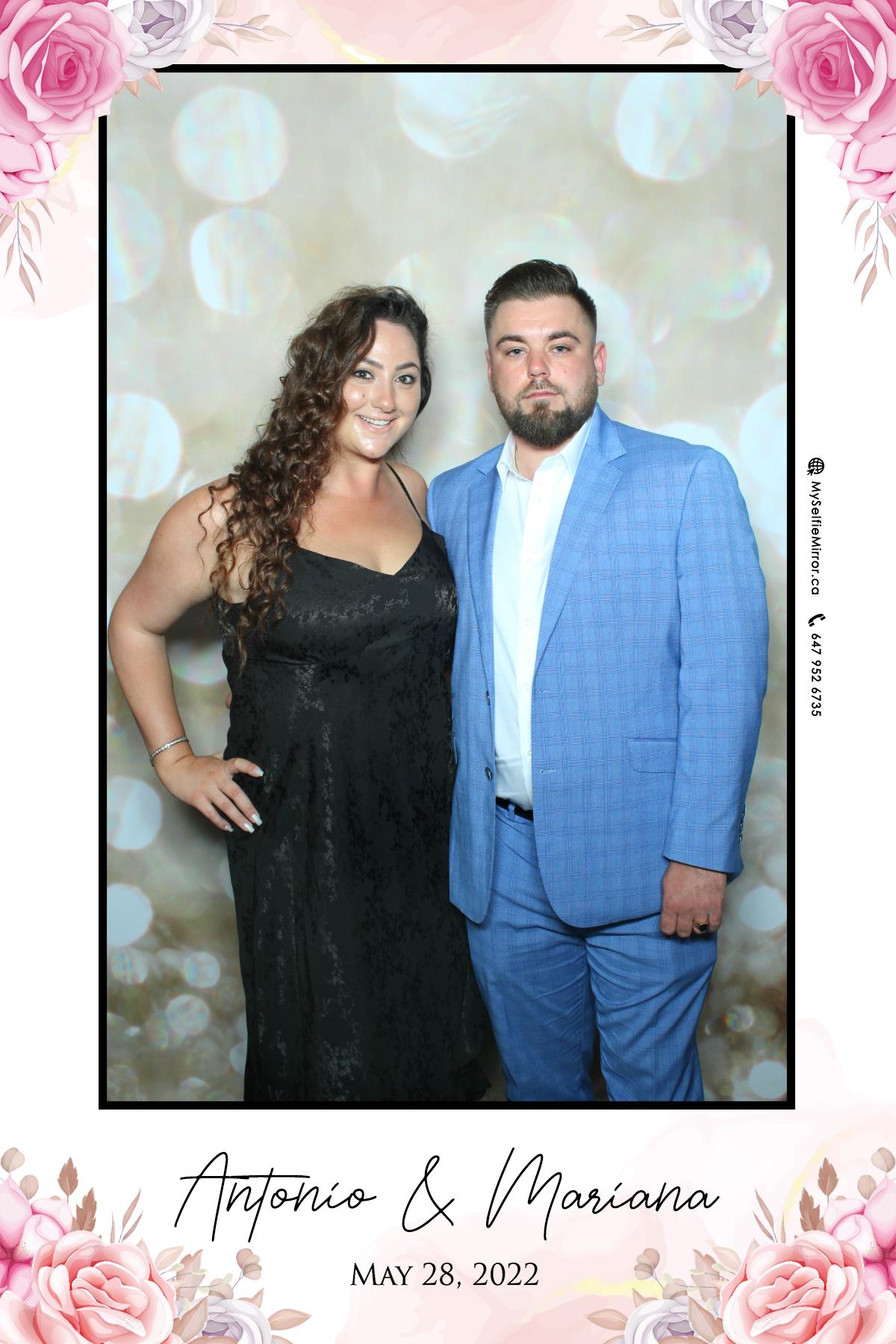 Mariana & Tony | View more photos from the event at gallery.myselfiemirror.ca/u/romanmyselfiemirrorca/Mariana-Tony