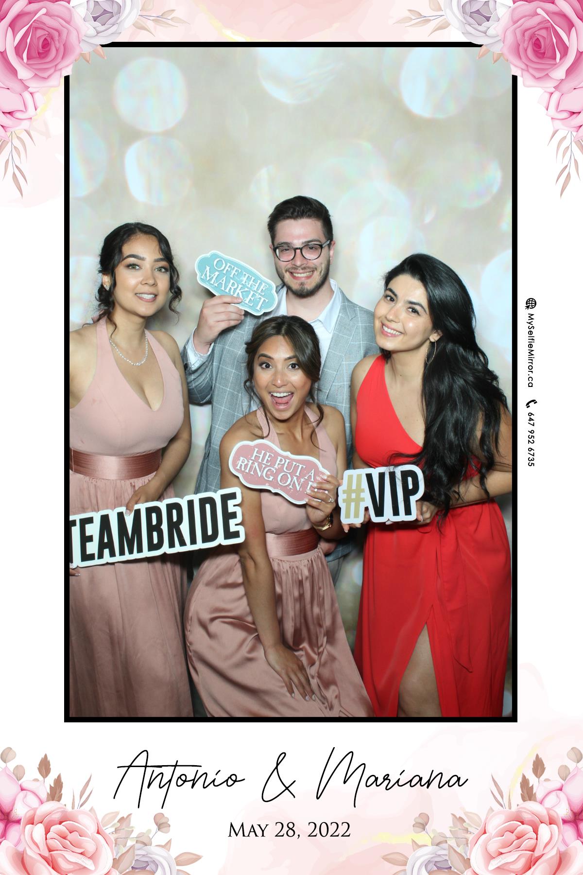 Mariana & Tony | View more photos from the event at gallery.myselfiemirror.ca/u/romanmyselfiemirrorca/Mariana-Tony