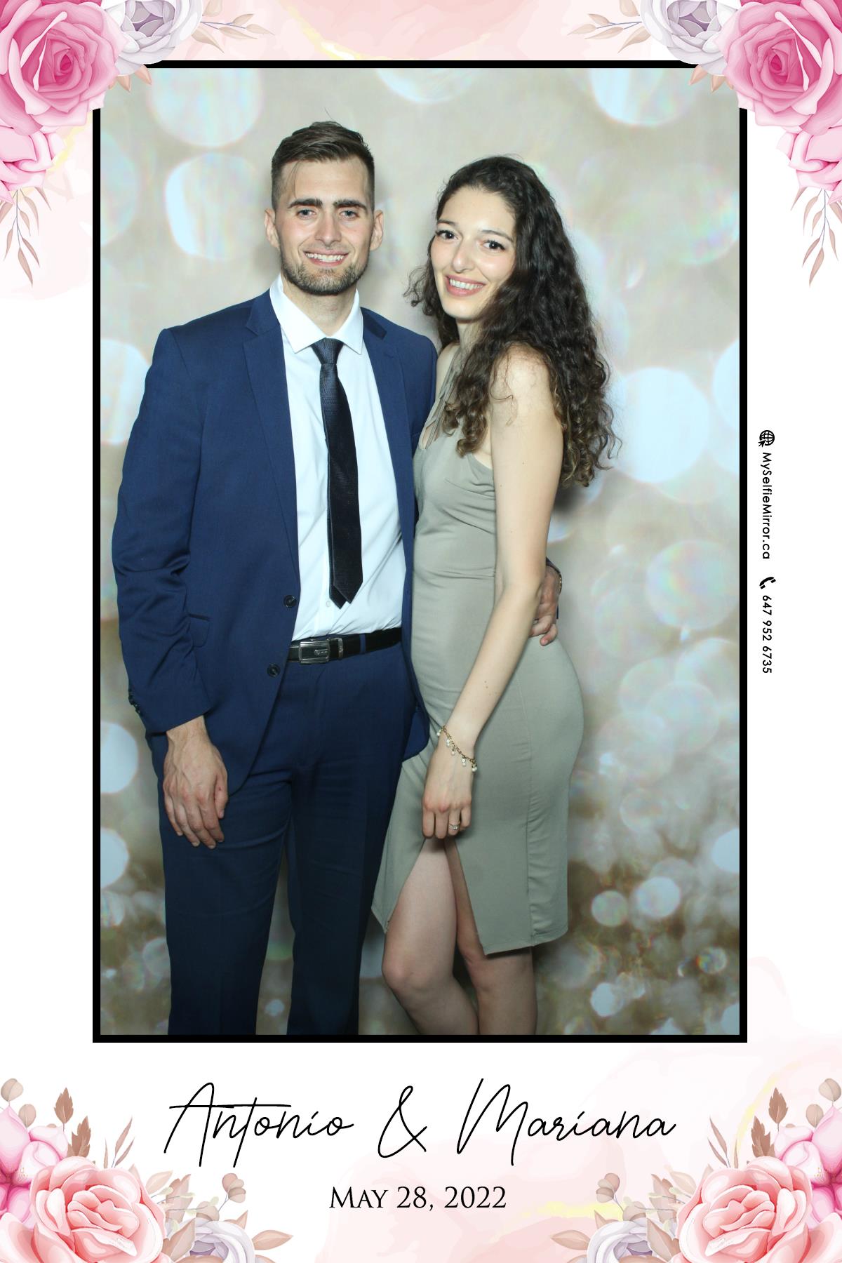 Mariana & Tony | View more photos from the event at gallery.myselfiemirror.ca/u/romanmyselfiemirrorca/Mariana-Tony