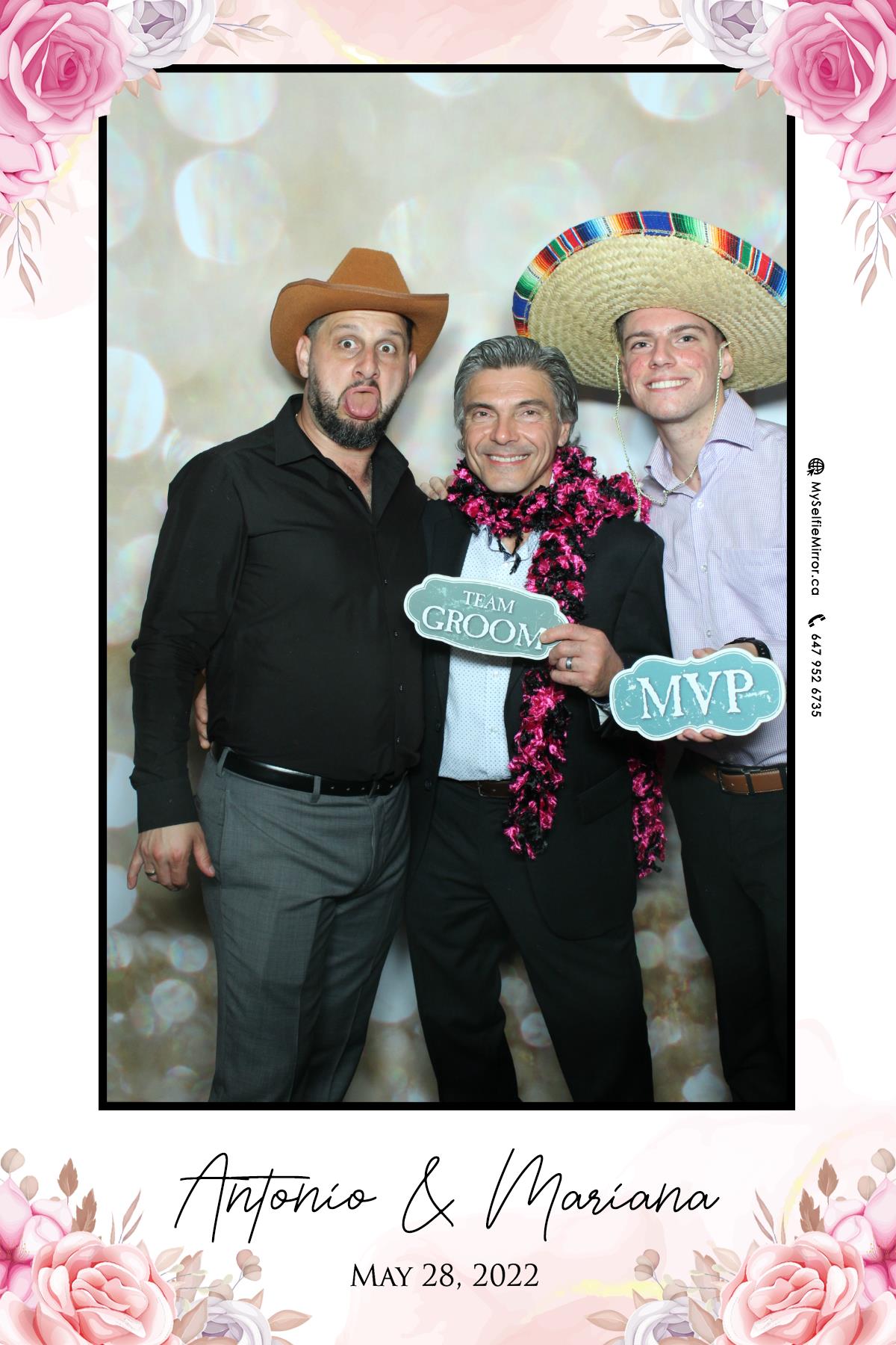 Mariana & Tony | View more photos from the event at gallery.myselfiemirror.ca/u/romanmyselfiemirrorca/Mariana-Tony