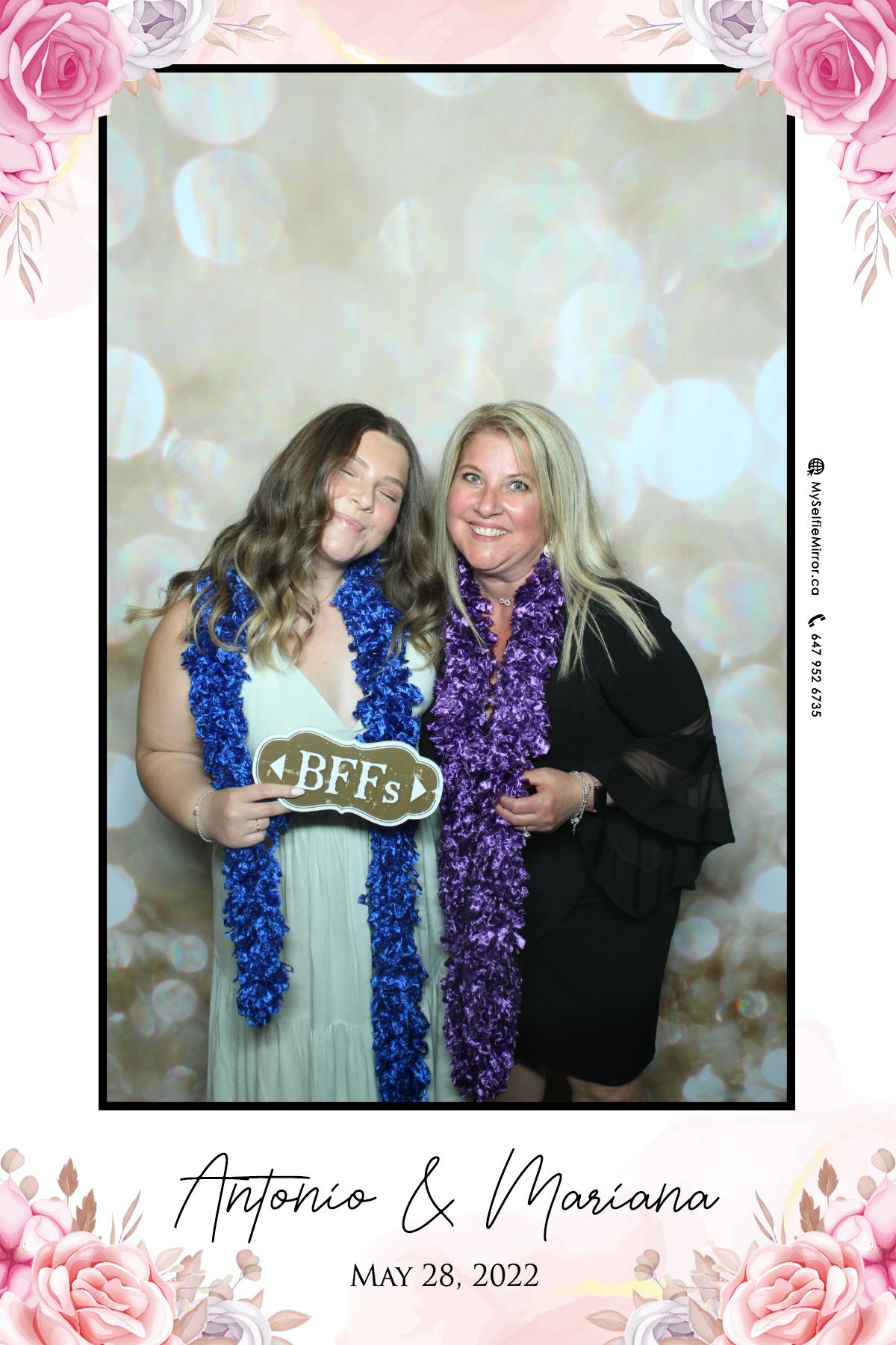 Mariana & Tony | View more photos from the event at gallery.myselfiemirror.ca/u/romanmyselfiemirrorca/Mariana-Tony