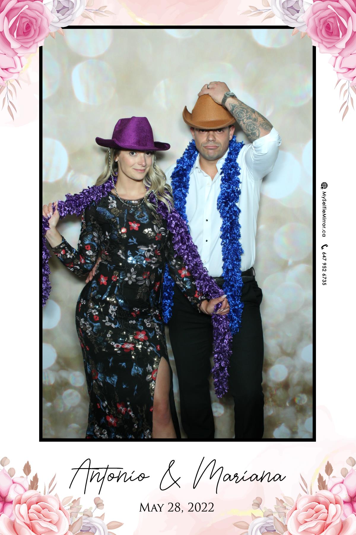 Mariana & Tony | View more photos from the event at gallery.myselfiemirror.ca/u/romanmyselfiemirrorca/Mariana-Tony