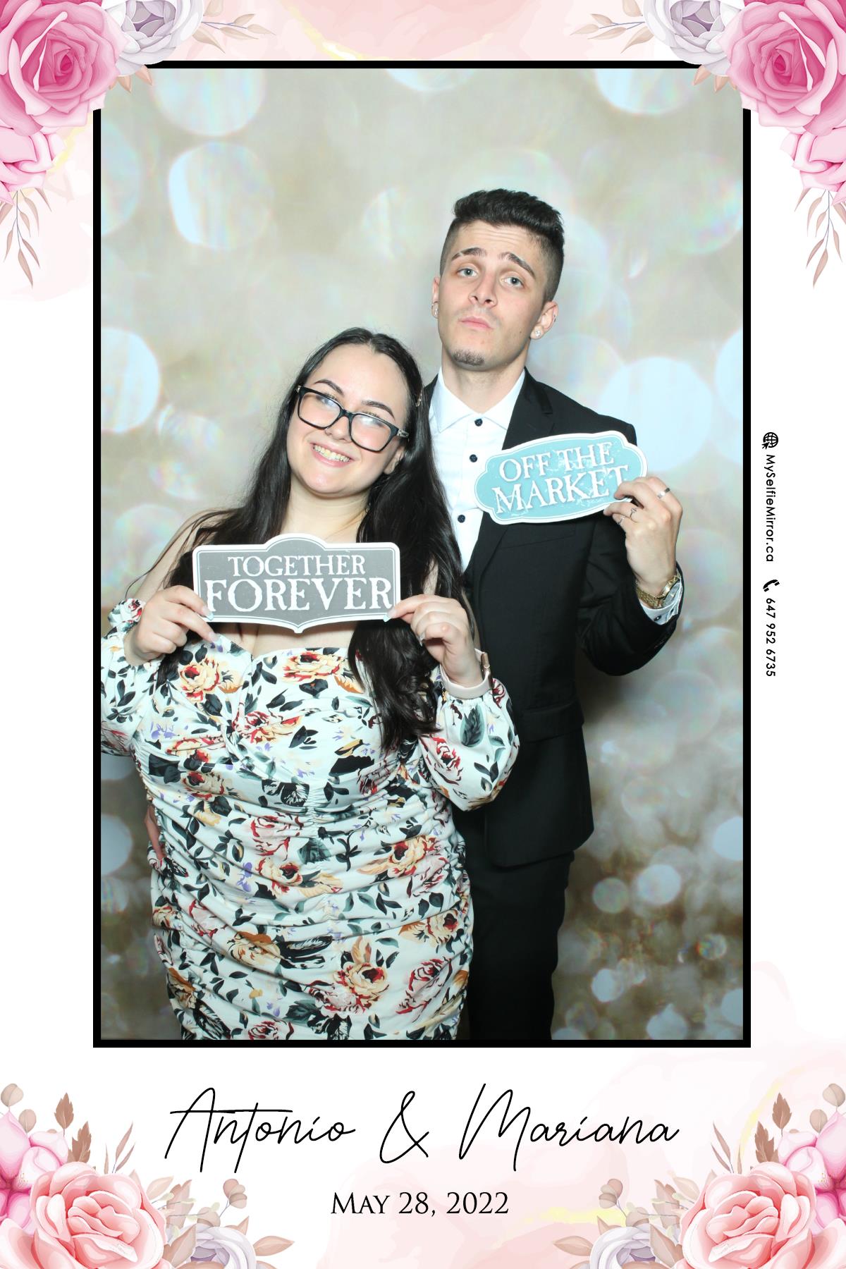 Mariana & Tony | View more photos from the event at gallery.myselfiemirror.ca/u/romanmyselfiemirrorca/Mariana-Tony