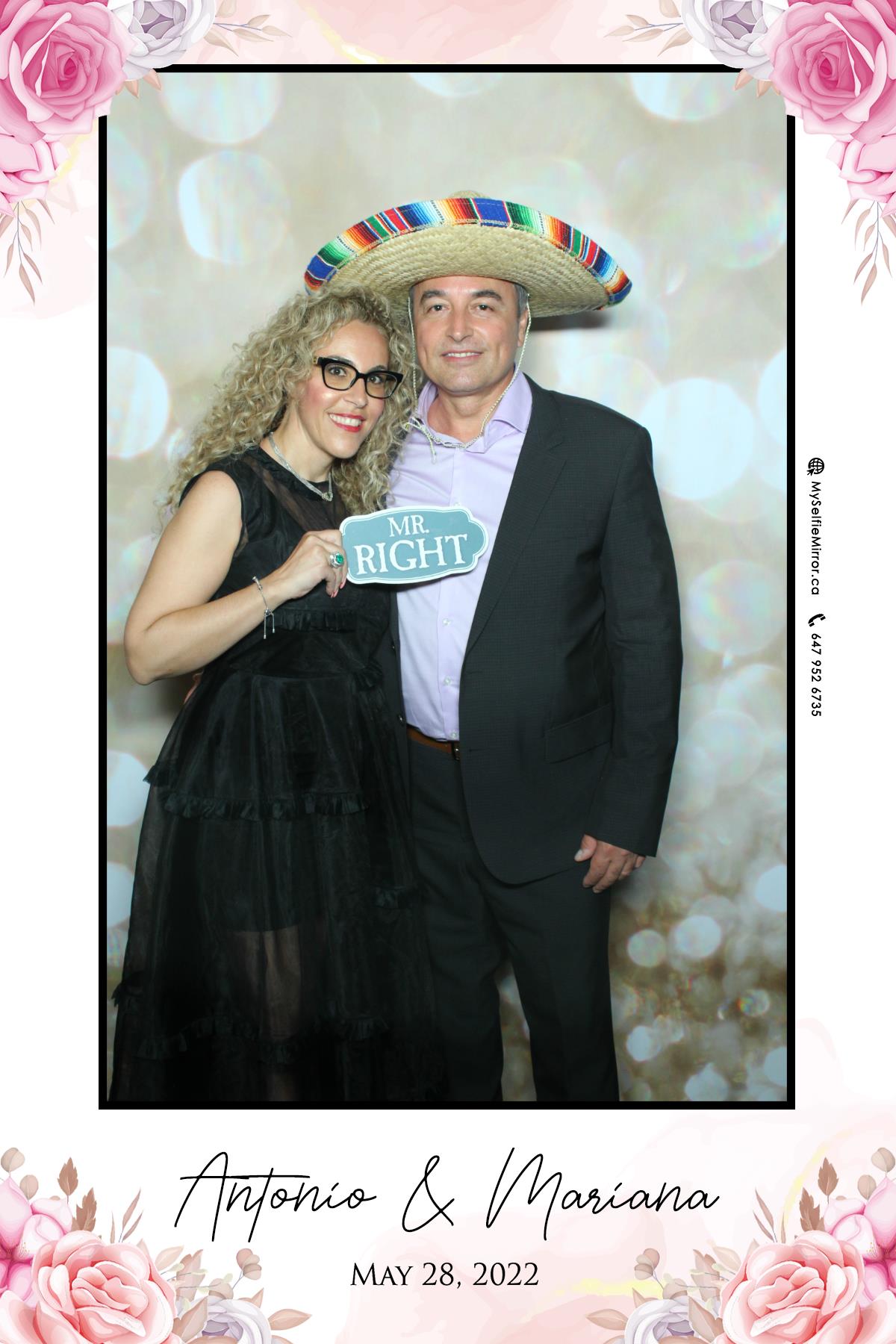 Mariana & Tony | View more photos from the event at gallery.myselfiemirror.ca/u/romanmyselfiemirrorca/Mariana-Tony