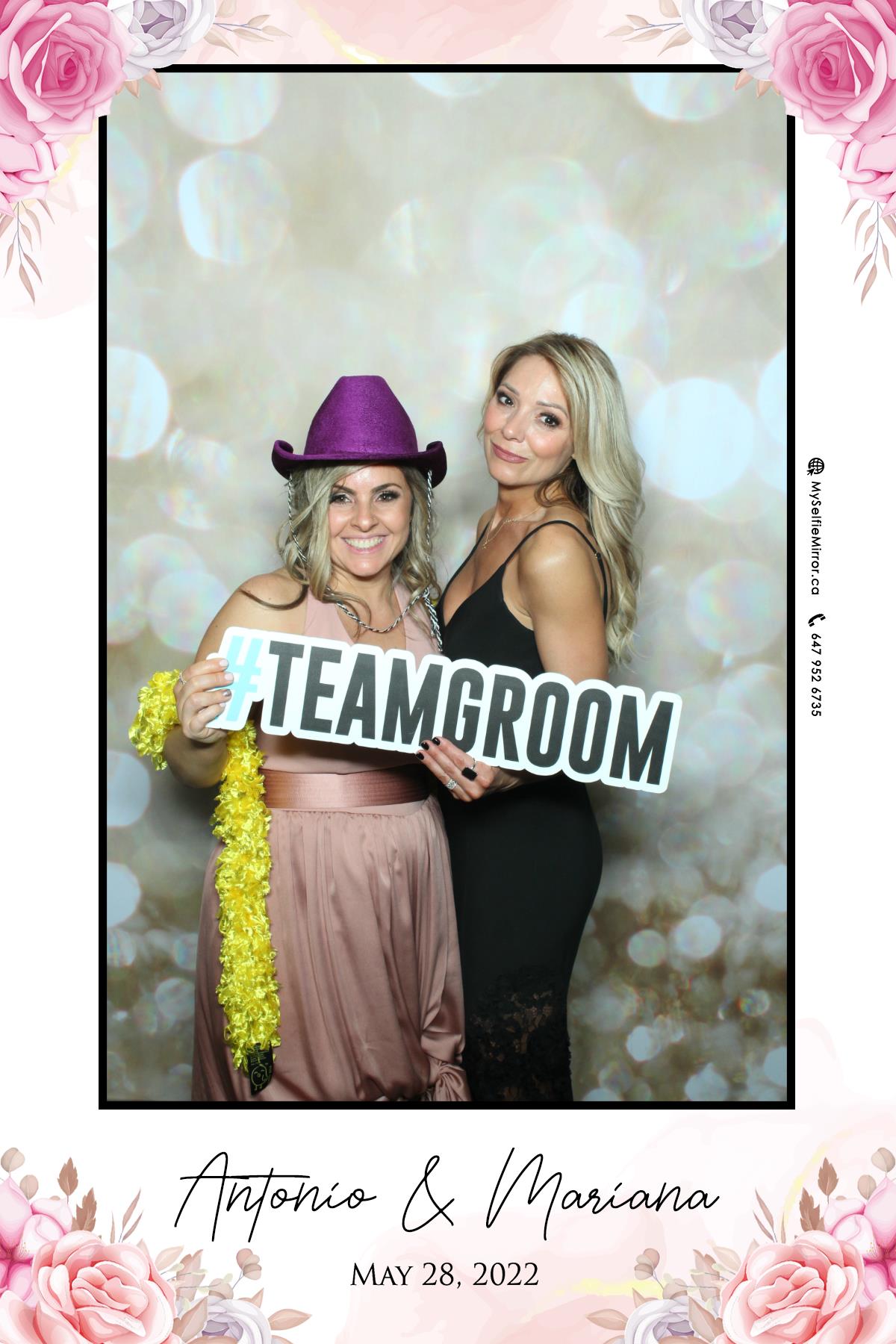 Mariana & Tony | View more photos from the event at gallery.myselfiemirror.ca/u/romanmyselfiemirrorca/Mariana-Tony