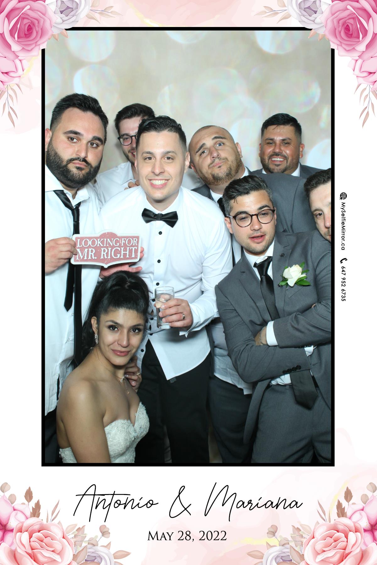 Mariana & Tony | View more photos from the event at gallery.myselfiemirror.ca/u/romanmyselfiemirrorca/Mariana-Tony