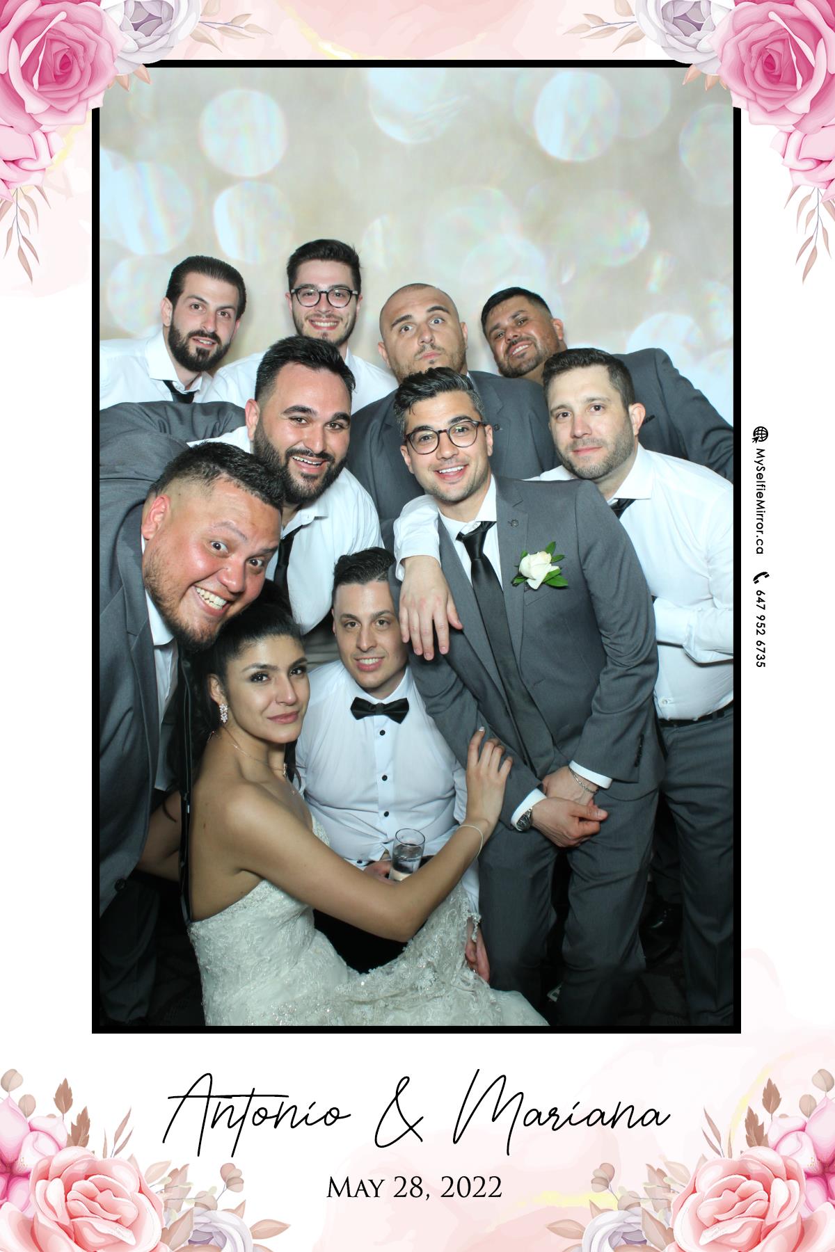 Mariana & Tony | View more photos from the event at gallery.myselfiemirror.ca/u/romanmyselfiemirrorca/Mariana-Tony