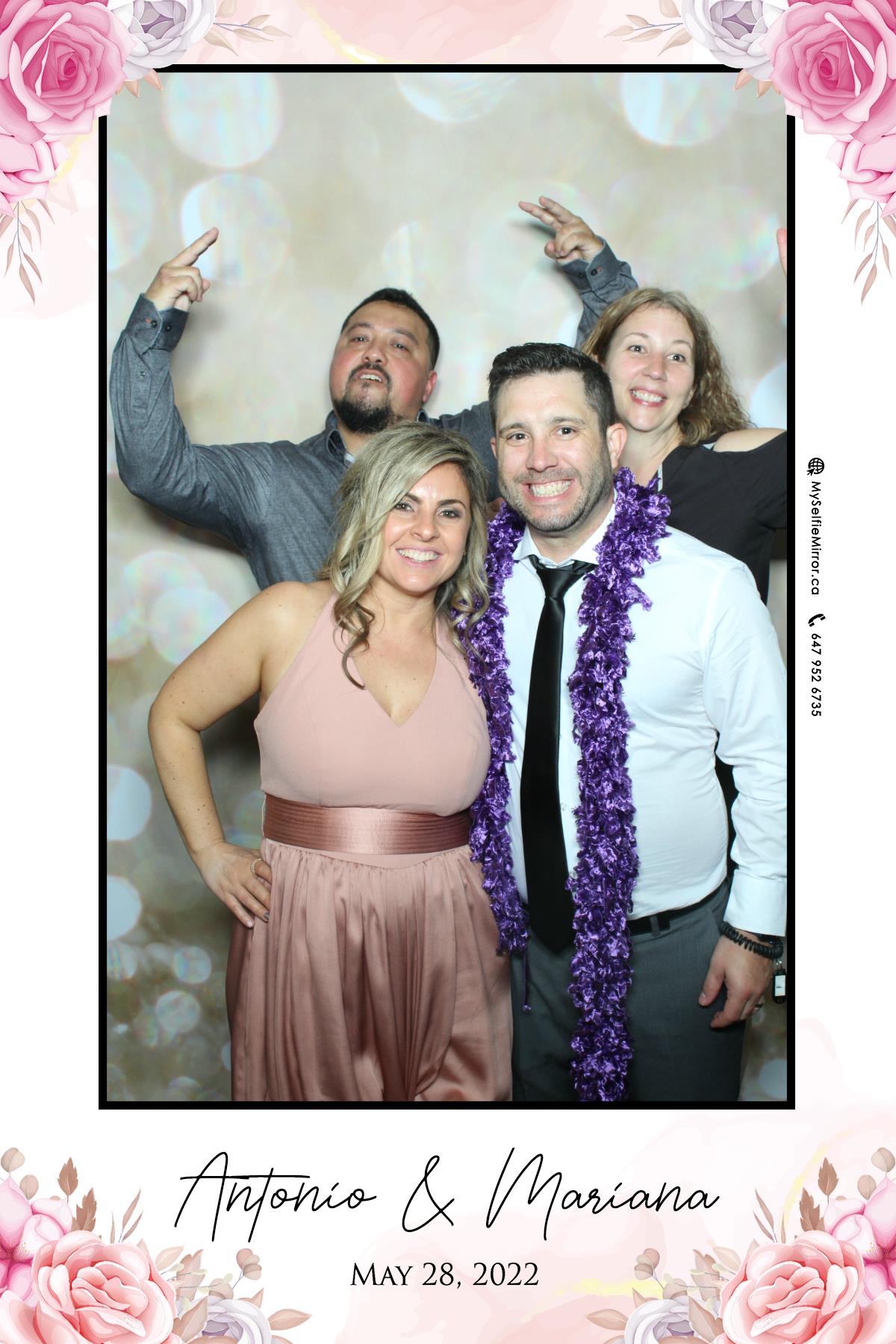 Mariana & Tony | View more photos from the event at gallery.myselfiemirror.ca/u/romanmyselfiemirrorca/Mariana-Tony