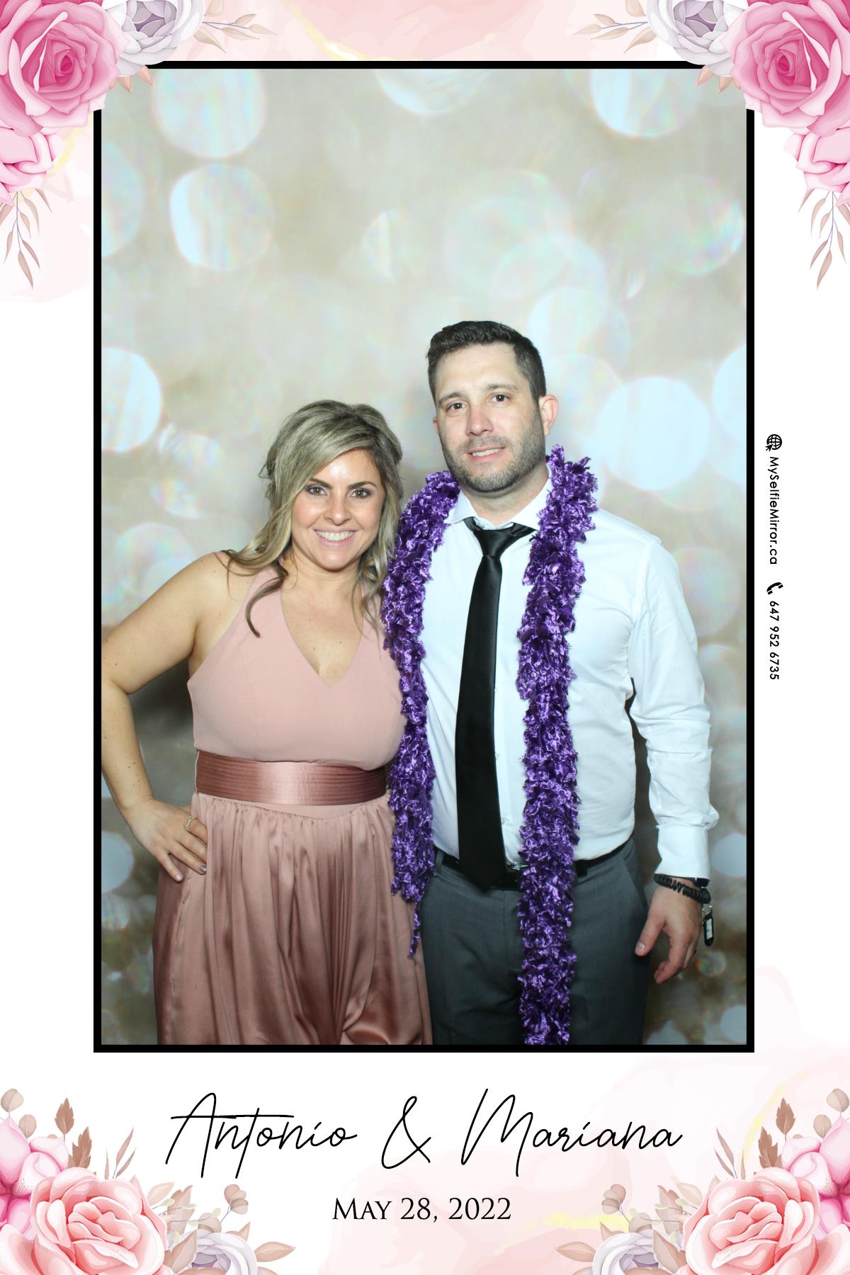 Mariana & Tony | View more photos from the event at gallery.myselfiemirror.ca/u/romanmyselfiemirrorca/Mariana-Tony