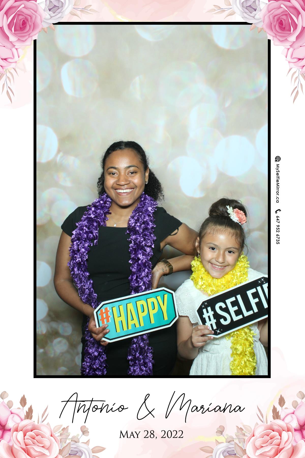 Mariana & Tony | View more photos from the event at gallery.myselfiemirror.ca/u/romanmyselfiemirrorca/Mariana-Tony