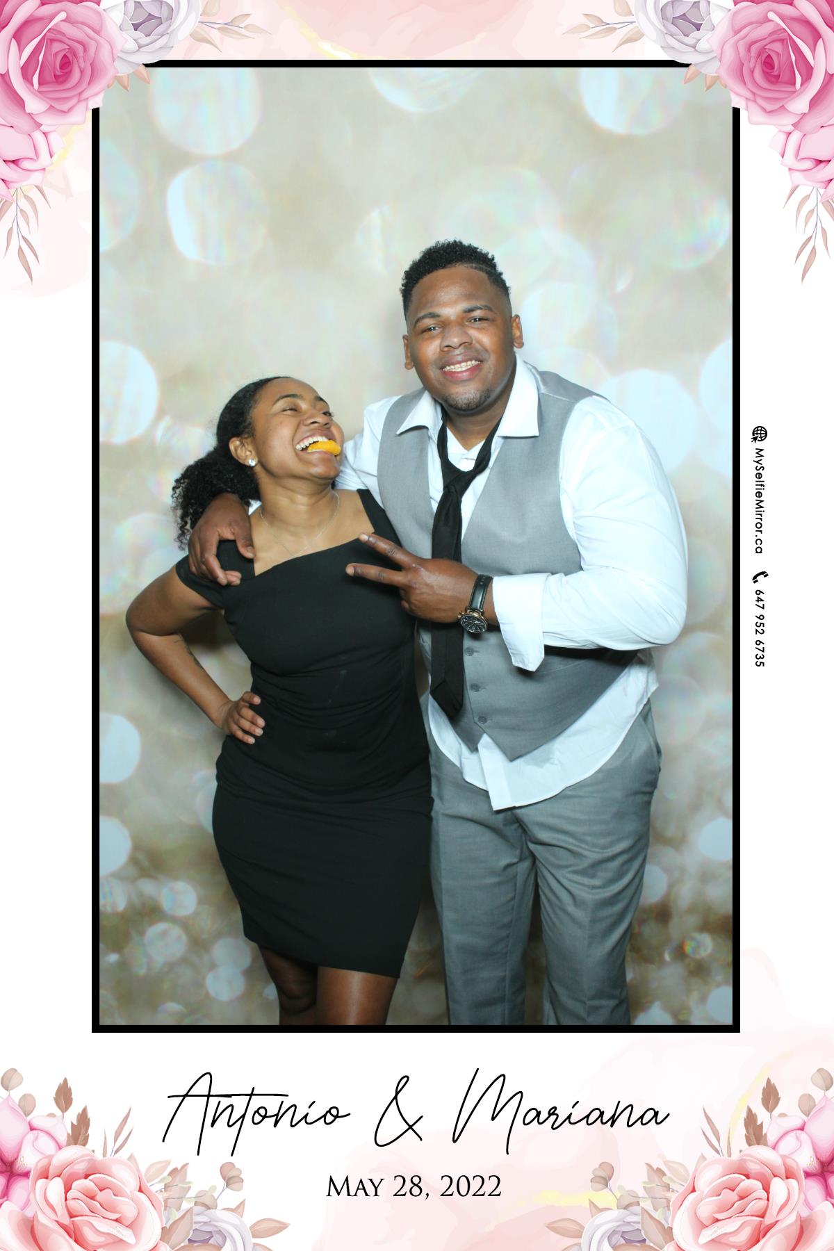 Mariana & Tony | View more photos from the event at gallery.myselfiemirror.ca/u/romanmyselfiemirrorca/Mariana-Tony