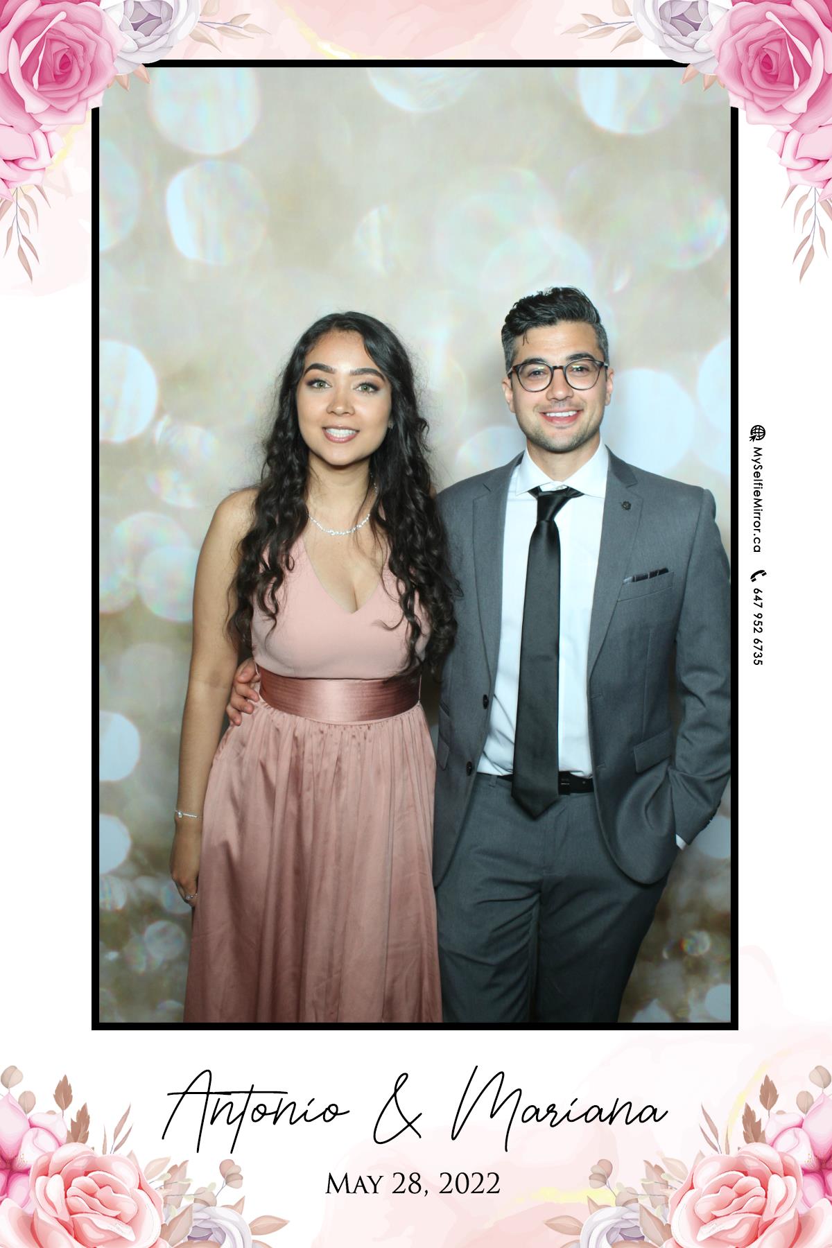 Mariana & Tony | View more photos from the event at gallery.myselfiemirror.ca/u/romanmyselfiemirrorca/Mariana-Tony