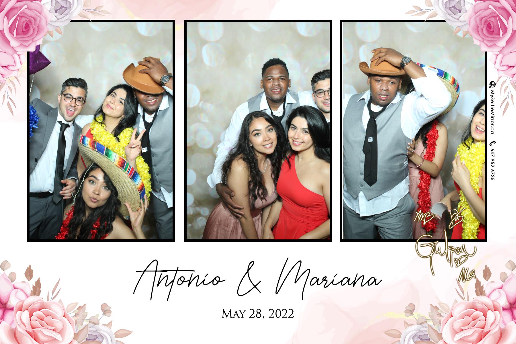 Mariana & Tony | View more photos from the event at gallery.myselfiemirror.ca/u/romanmyselfiemirrorca/Mariana-Tony