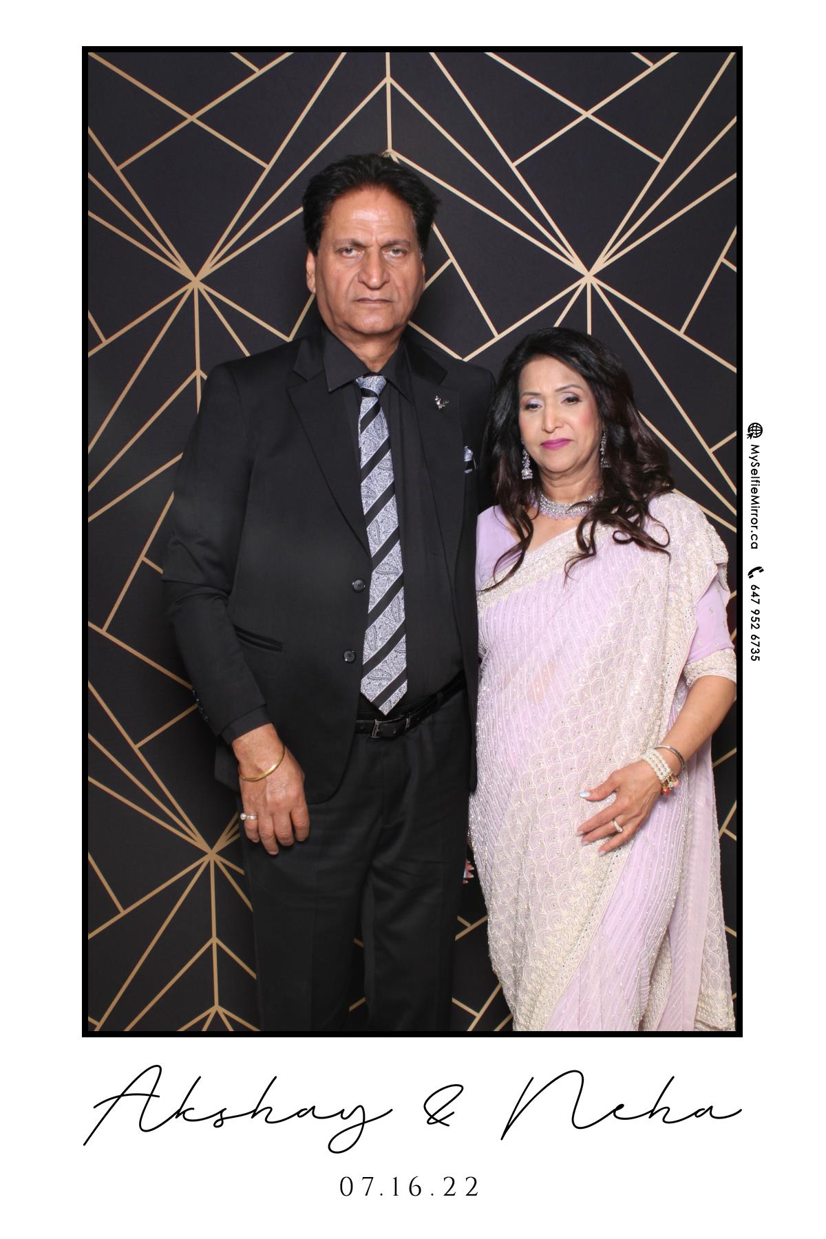 Neha & Akshay | View more photos from the event at gallery.myselfiemirror.ca/u/romanmyselfiemirrorca/Neha-Akshay