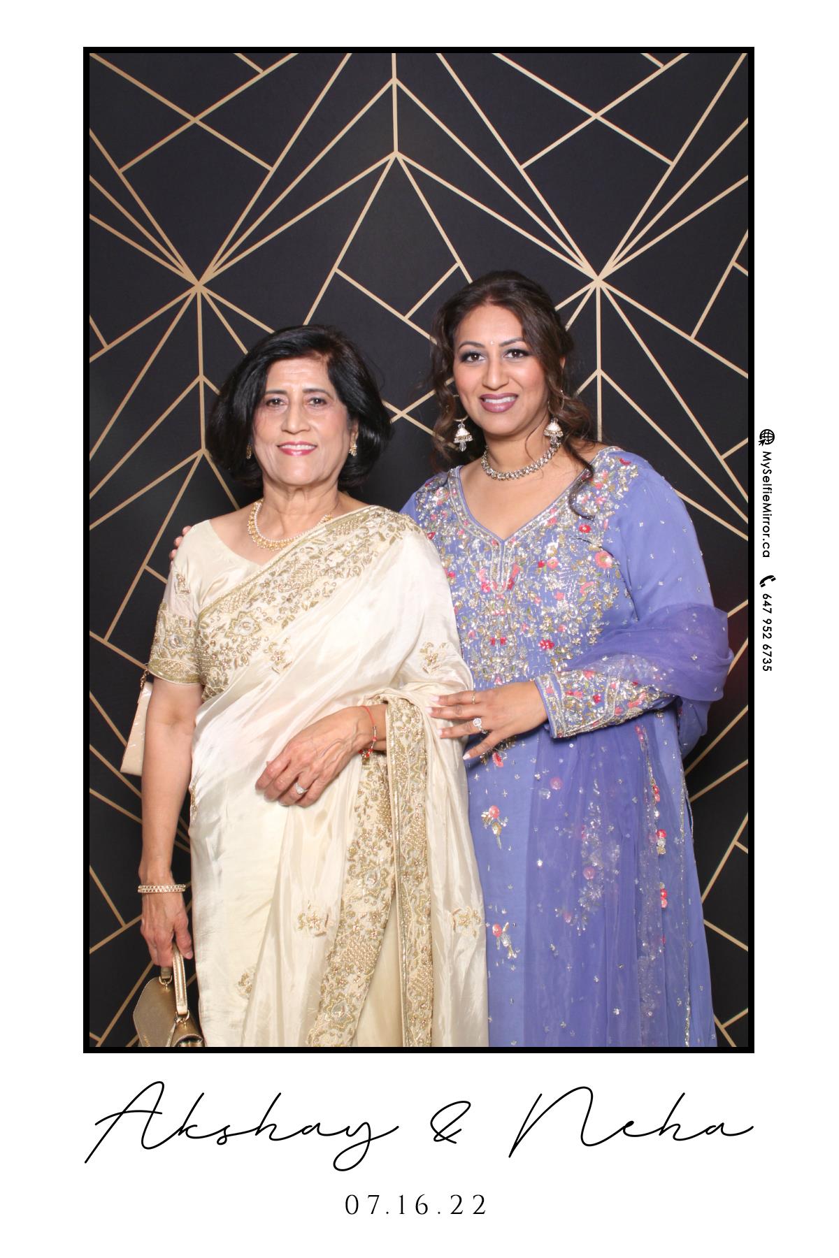 Neha & Akshay | View more photos from the event at gallery.myselfiemirror.ca/u/romanmyselfiemirrorca/Neha-Akshay