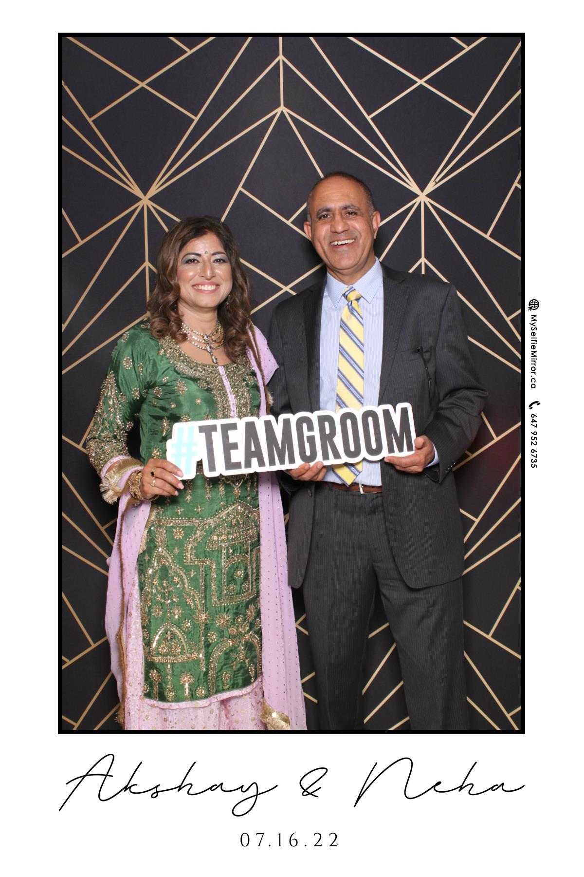 Neha & Akshay | View more photos from the event at gallery.myselfiemirror.ca/u/romanmyselfiemirrorca/Neha-Akshay