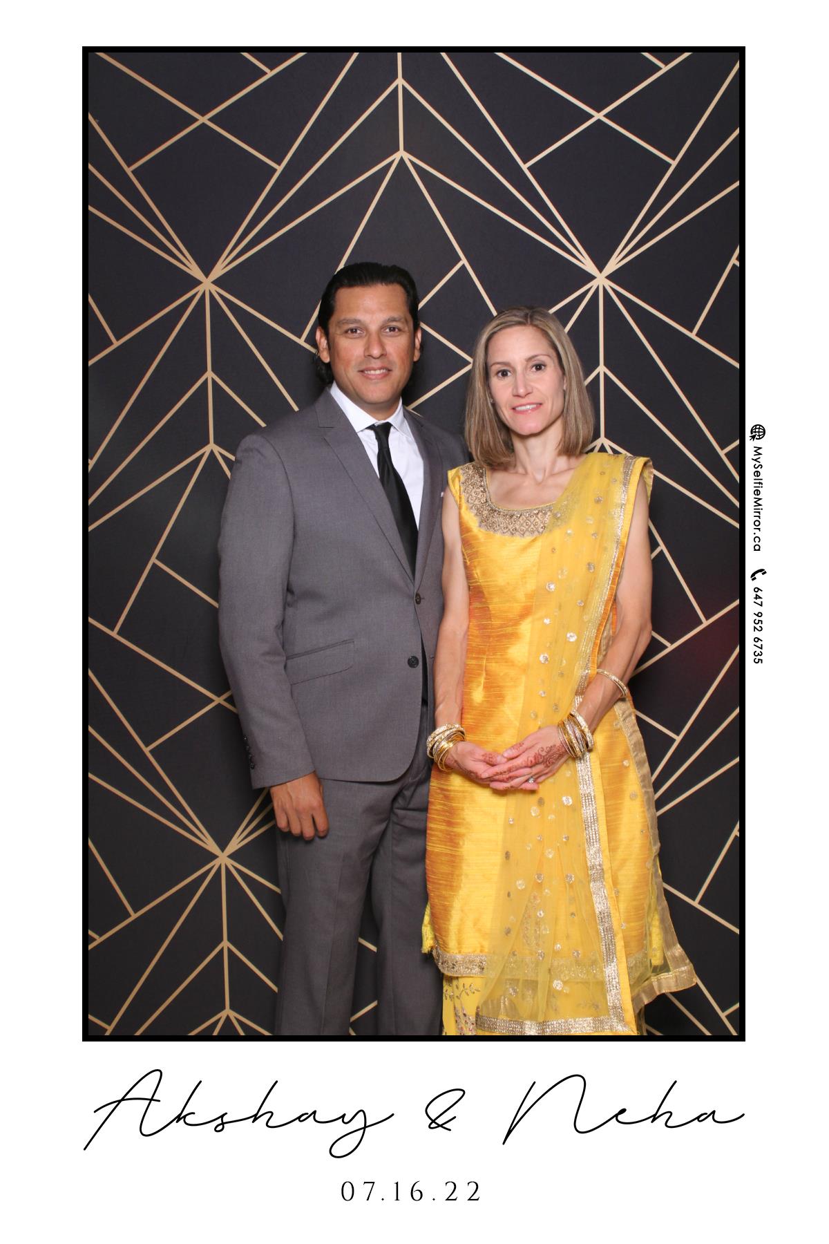 Neha & Akshay | View more photos from the event at gallery.myselfiemirror.ca/u/romanmyselfiemirrorca/Neha-Akshay