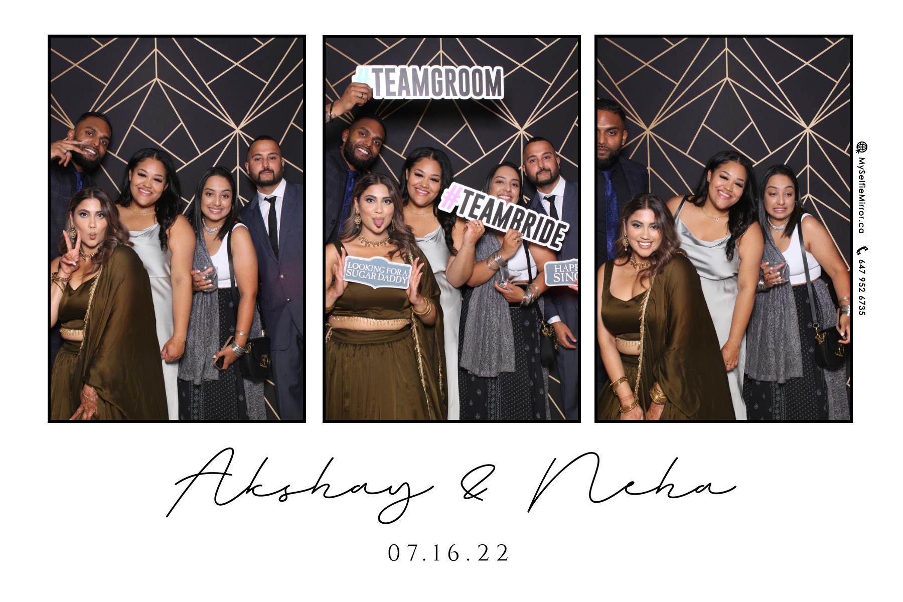 Neha & Akshay | View more photos from the event at gallery.myselfiemirror.ca/u/romanmyselfiemirrorca/Neha-Akshay