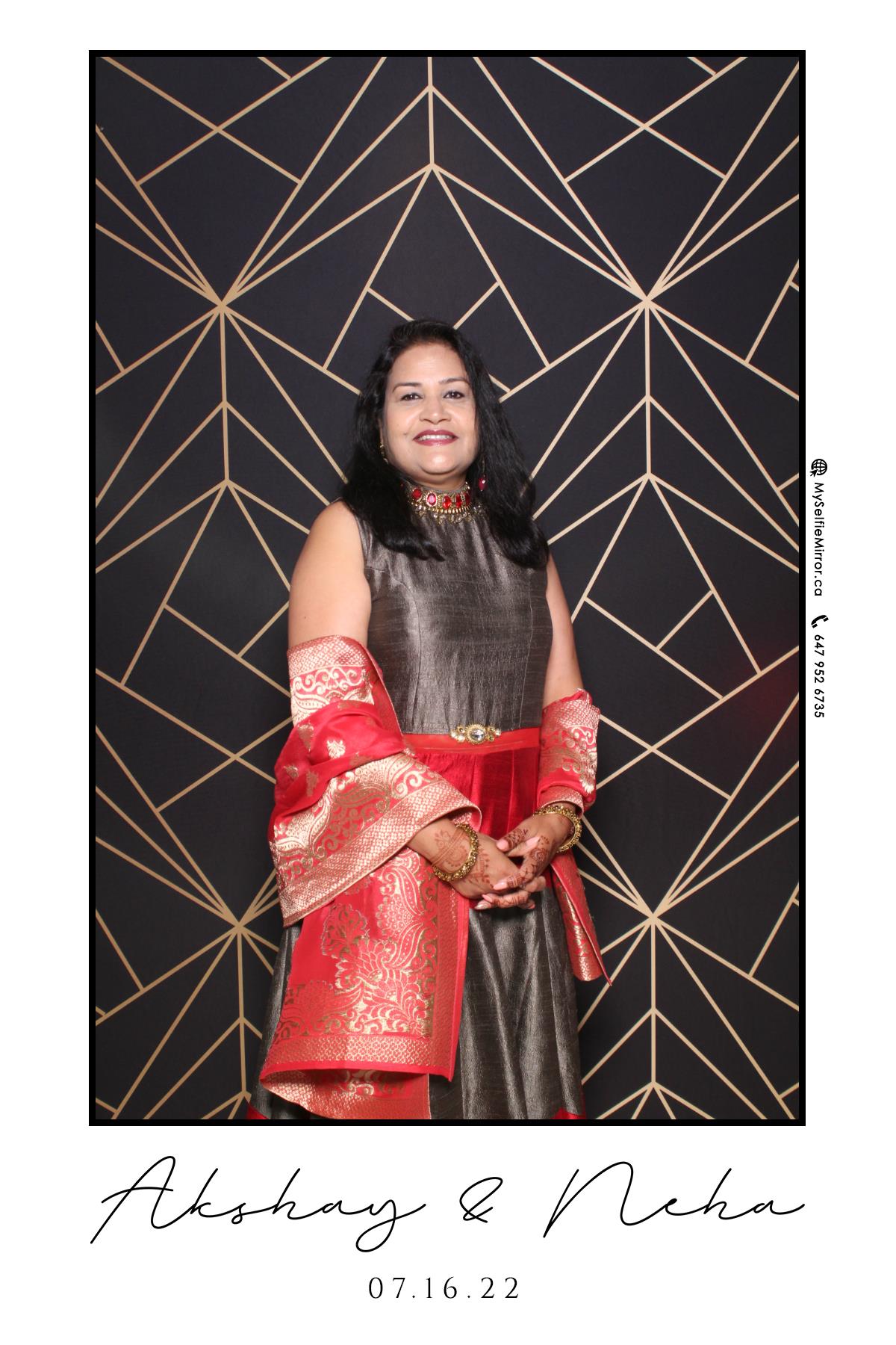 Neha & Akshay | View more photos from the event at gallery.myselfiemirror.ca/u/romanmyselfiemirrorca/Neha-Akshay