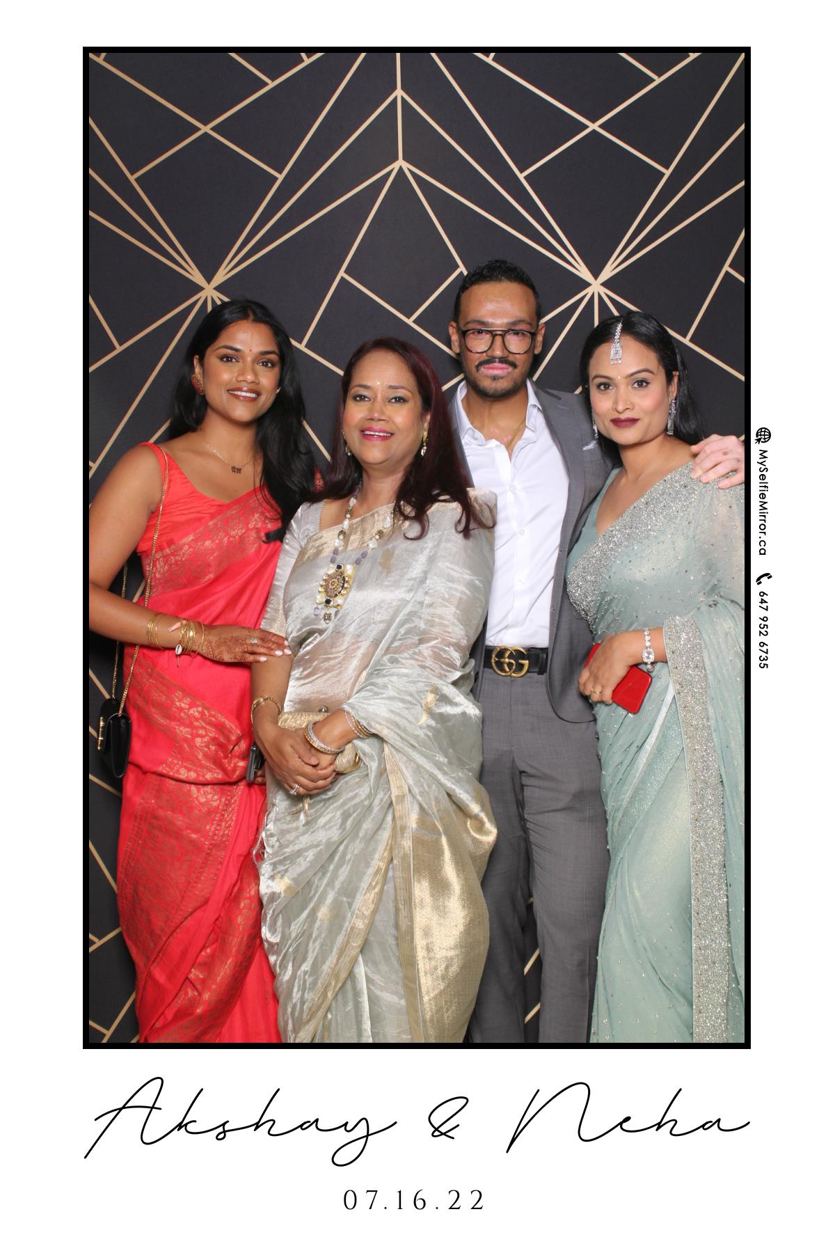 Neha & Akshay | View more photos from the event at gallery.myselfiemirror.ca/u/romanmyselfiemirrorca/Neha-Akshay