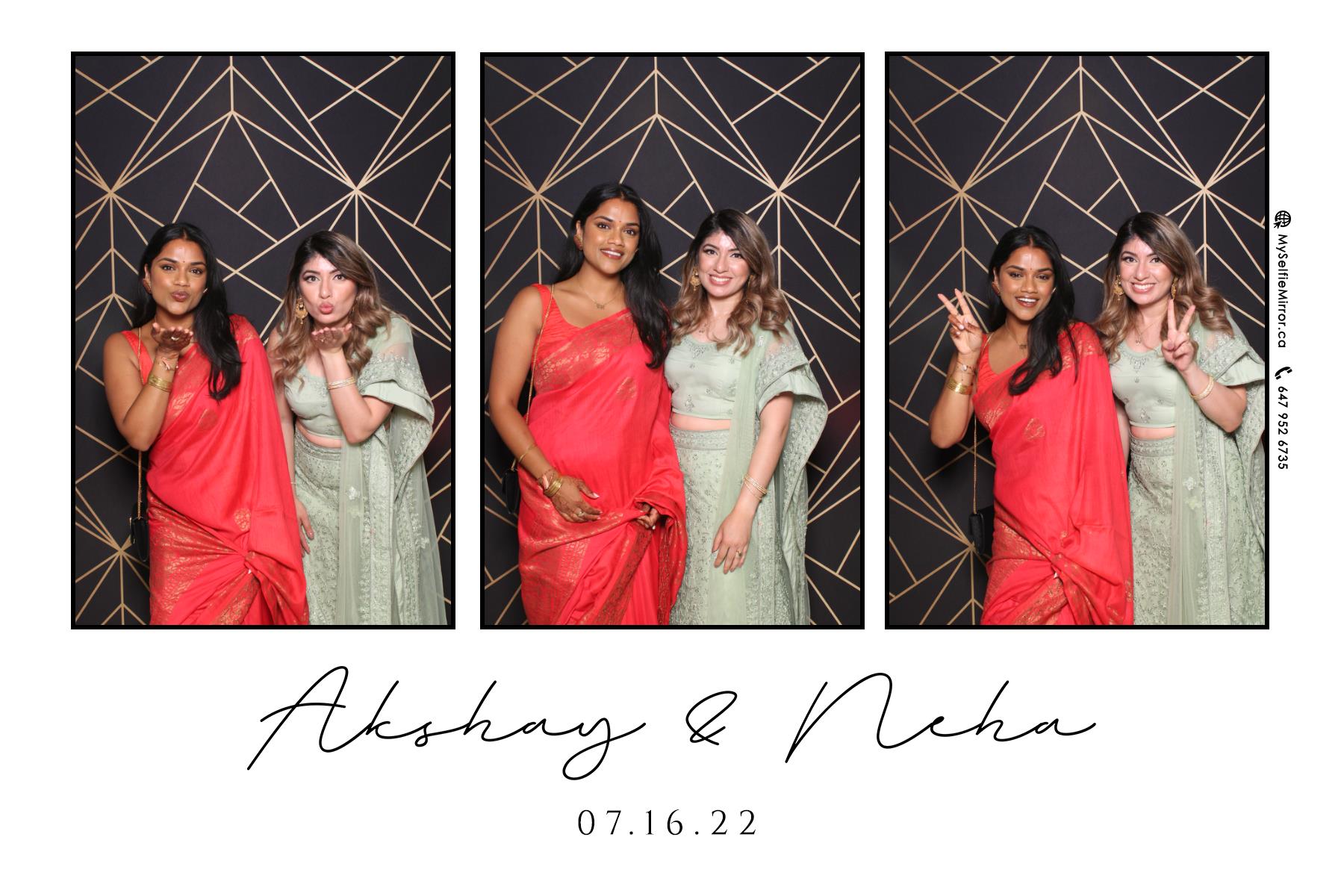 Neha & Akshay | View more photos from the event at gallery.myselfiemirror.ca/u/romanmyselfiemirrorca/Neha-Akshay