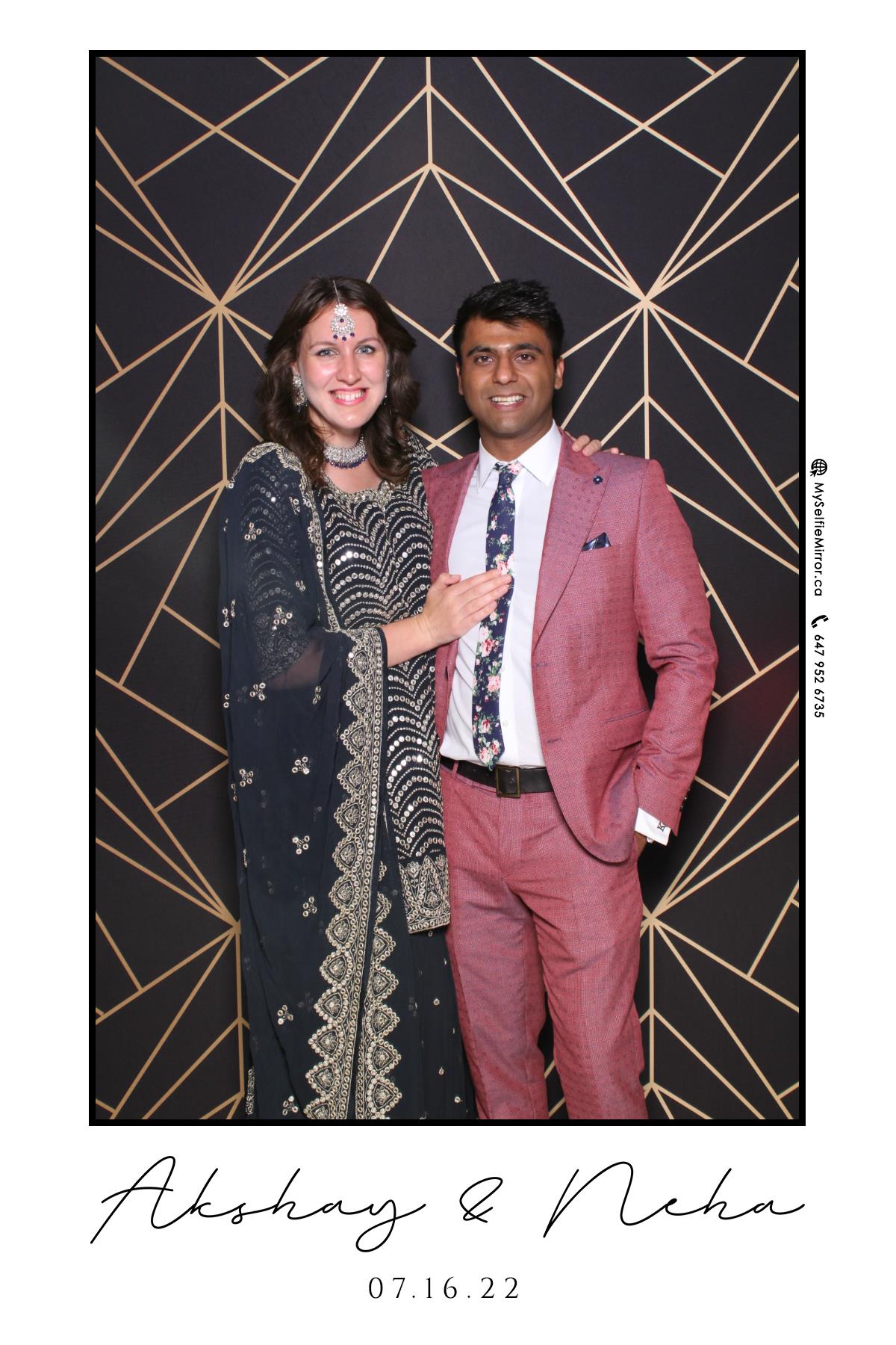 Neha & Akshay | View more photos from the event at gallery.myselfiemirror.ca/u/romanmyselfiemirrorca/Neha-Akshay