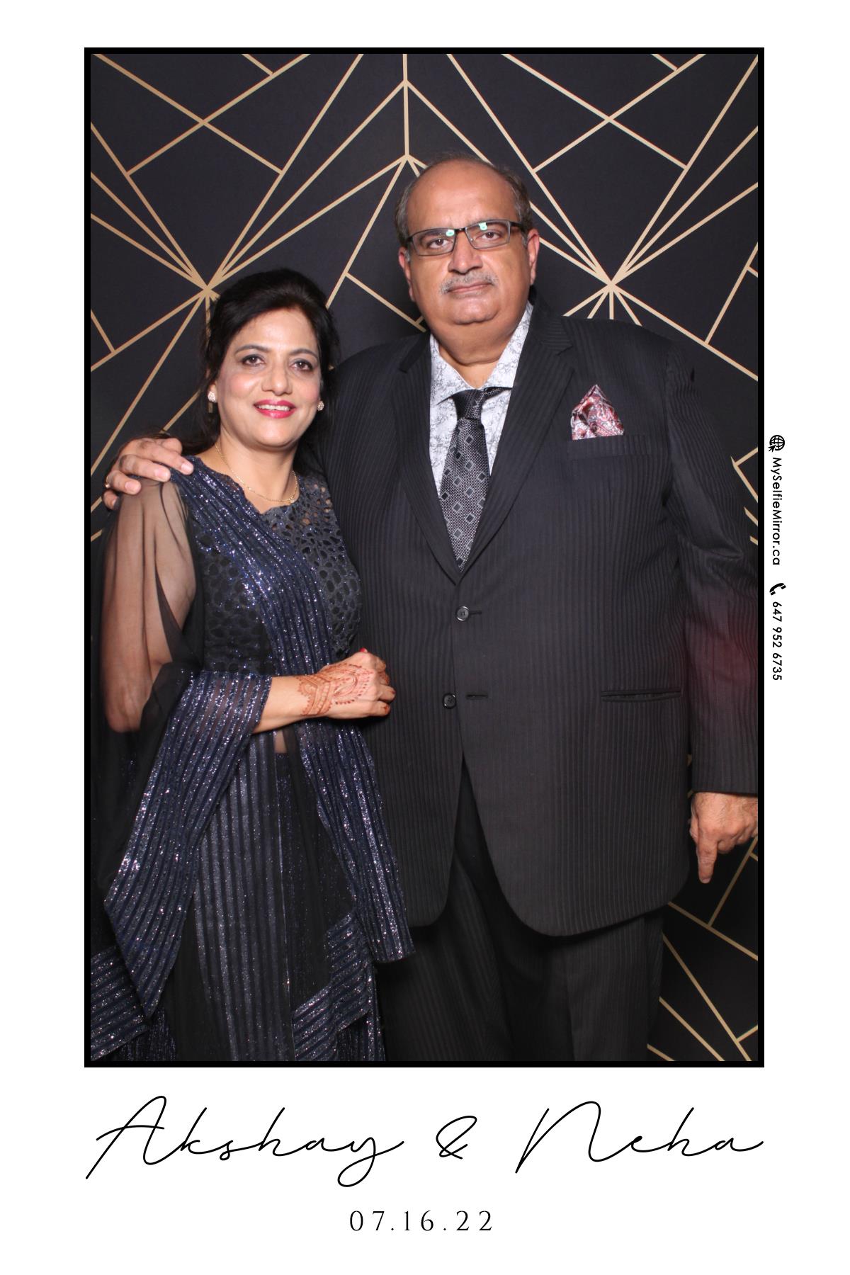 Neha & Akshay | View more photos from the event at gallery.myselfiemirror.ca/u/romanmyselfiemirrorca/Neha-Akshay