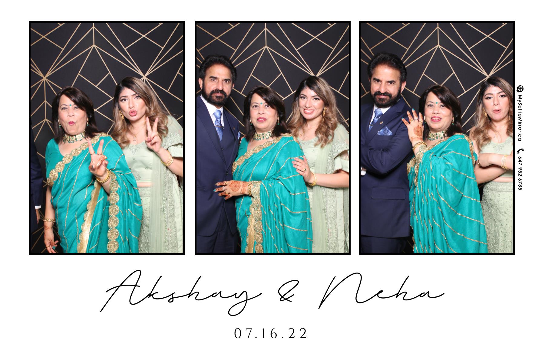 Neha & Akshay | View more photos from the event at gallery.myselfiemirror.ca/u/romanmyselfiemirrorca/Neha-Akshay
