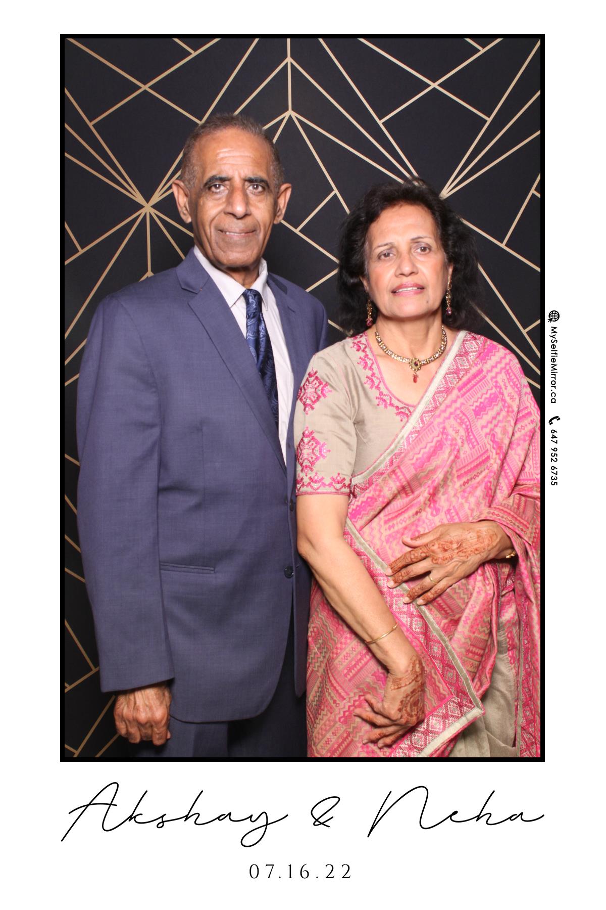 Neha & Akshay | View more photos from the event at gallery.myselfiemirror.ca/u/romanmyselfiemirrorca/Neha-Akshay