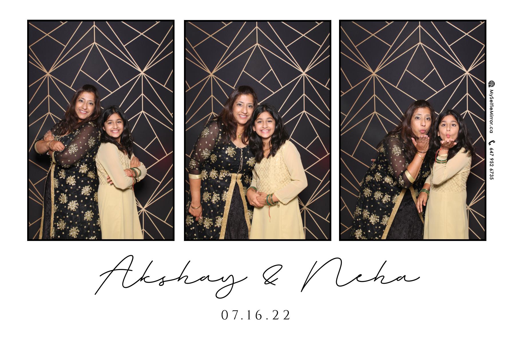 Neha & Akshay | View more photos from the event at gallery.myselfiemirror.ca/u/romanmyselfiemirrorca/Neha-Akshay